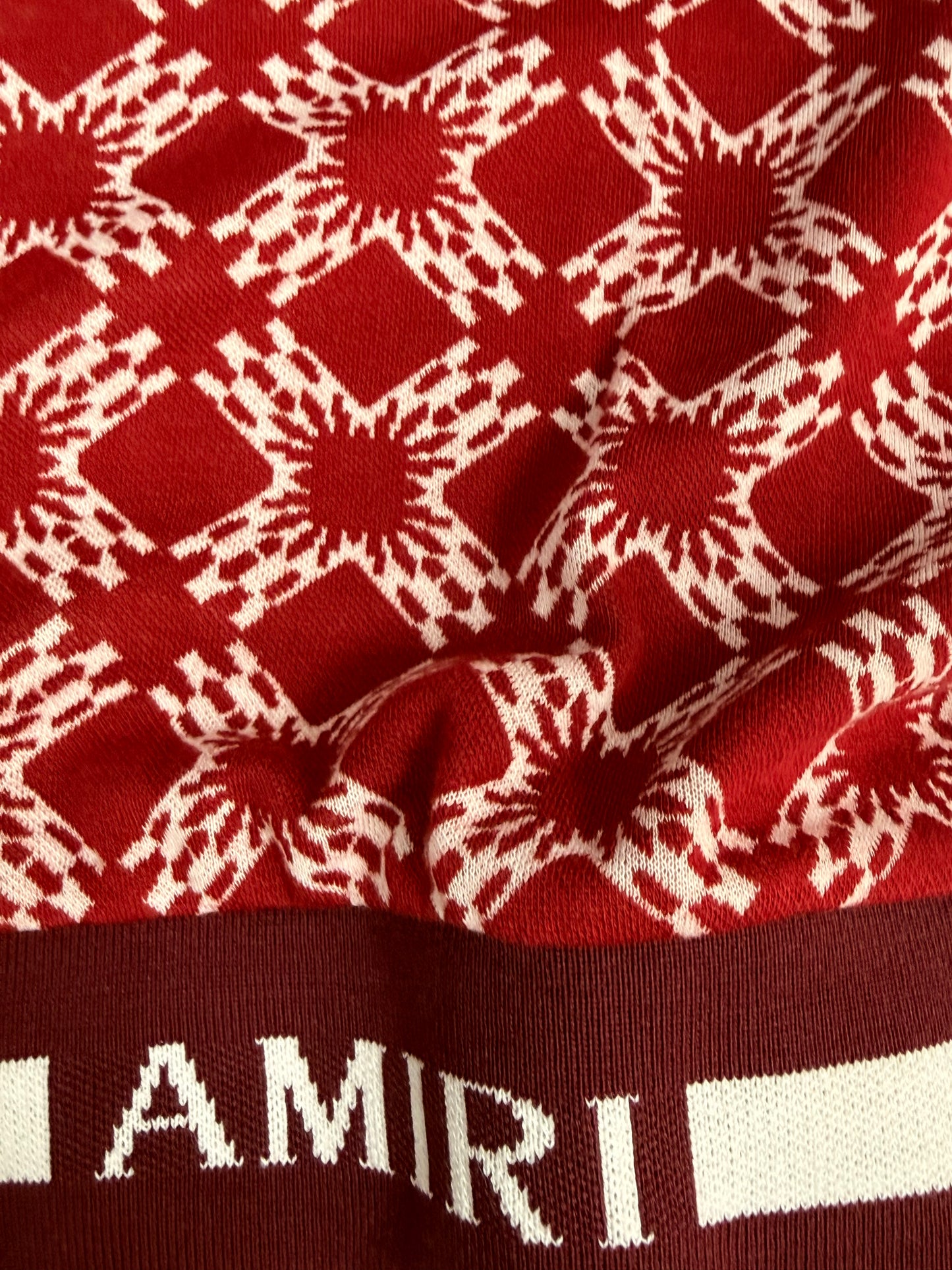 AMIRI MA Quad Polo Burgundy