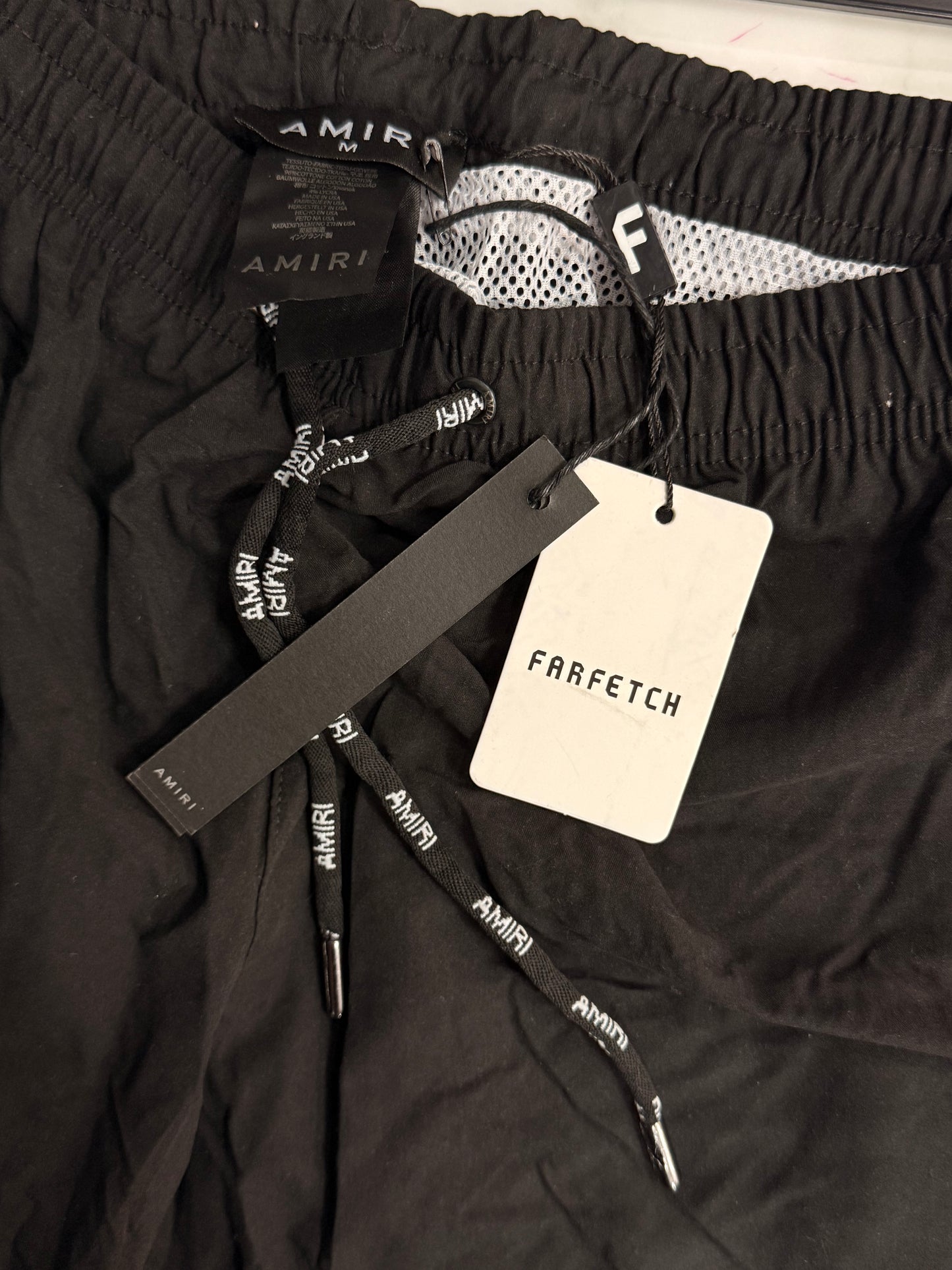 AMIRI Swim Shorts Logo Black
