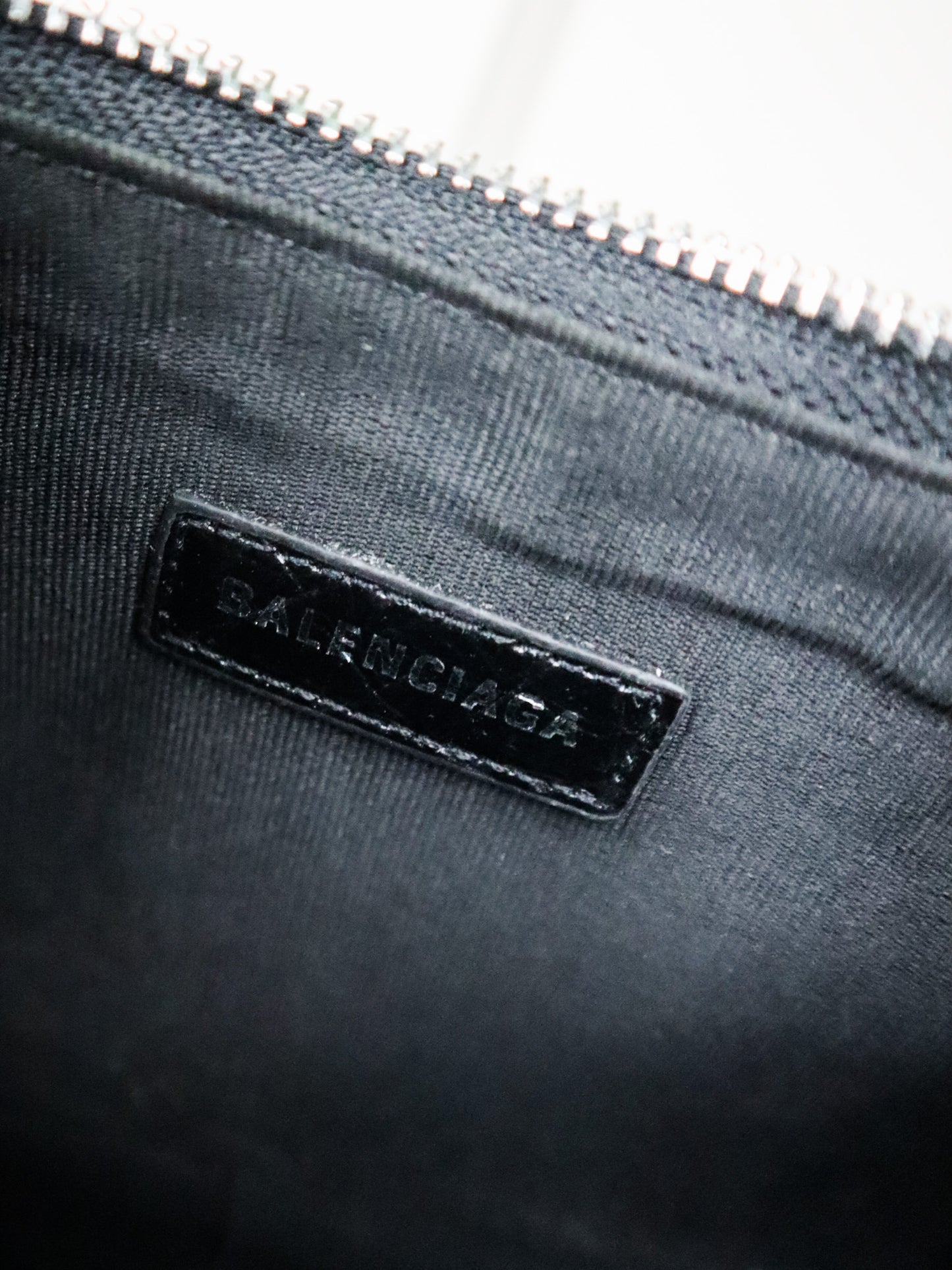 BALENCIAGA Borsa Hourglass XS tartarugata nera