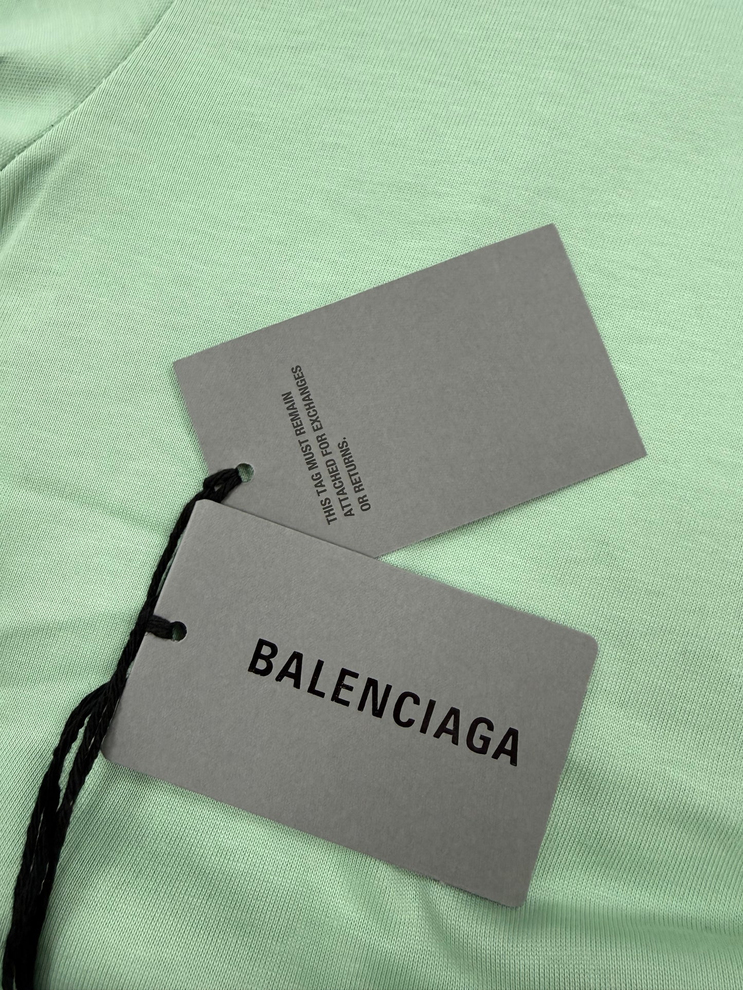BALENCIAGA T-shirt Logo Medium Fit verde mela