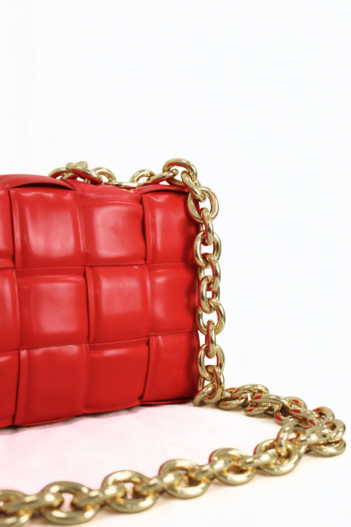 BOTTEGA VENETA Borsa a tracolla chain cassette arancio