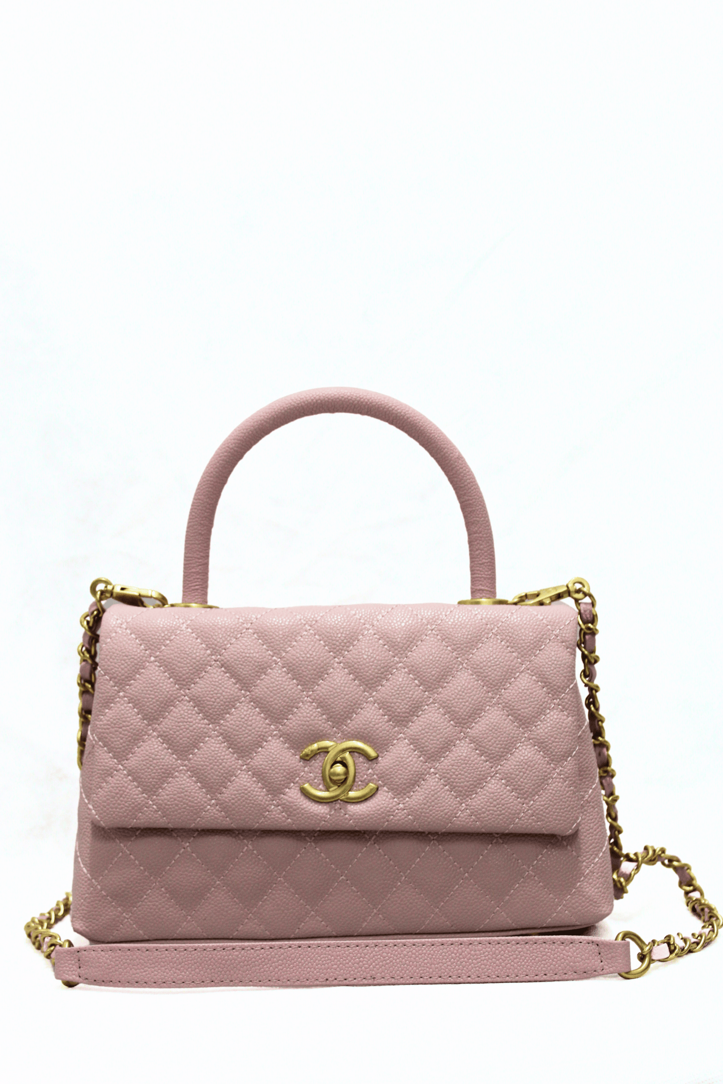 CHANEL Borsa caviar rosa