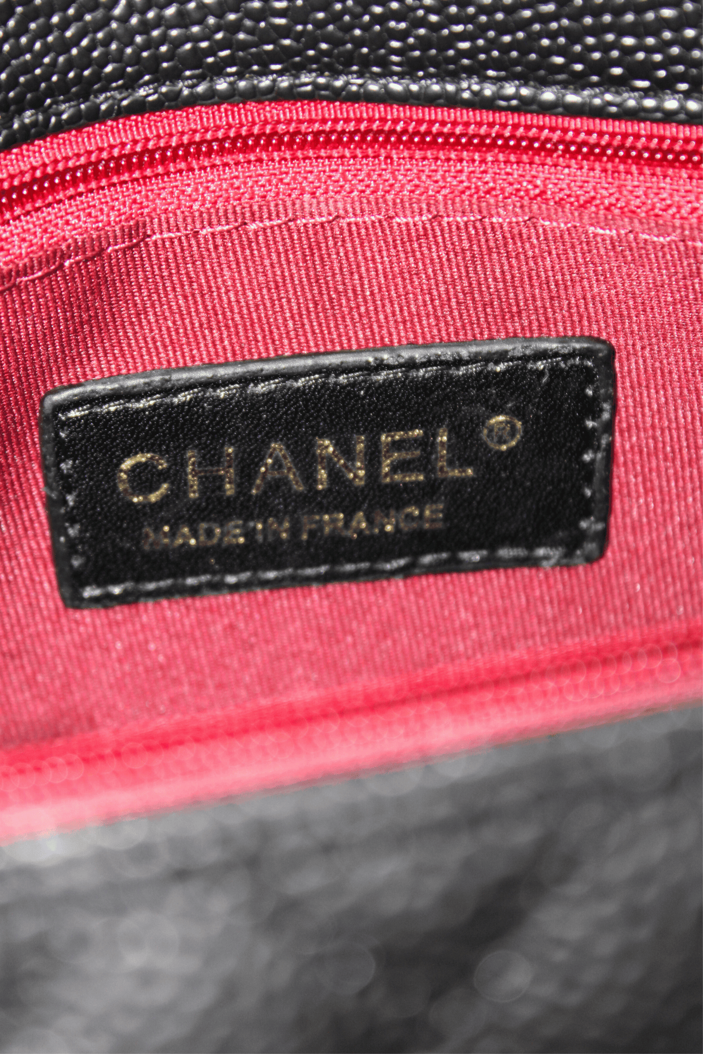 CHANEL Borsa caviar nera