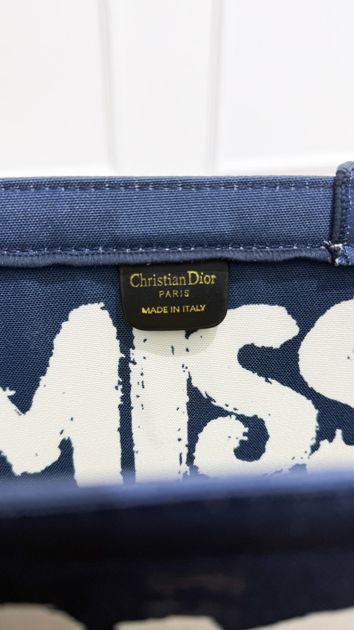 DIOR Borsa Book Tote Miss Dior blu