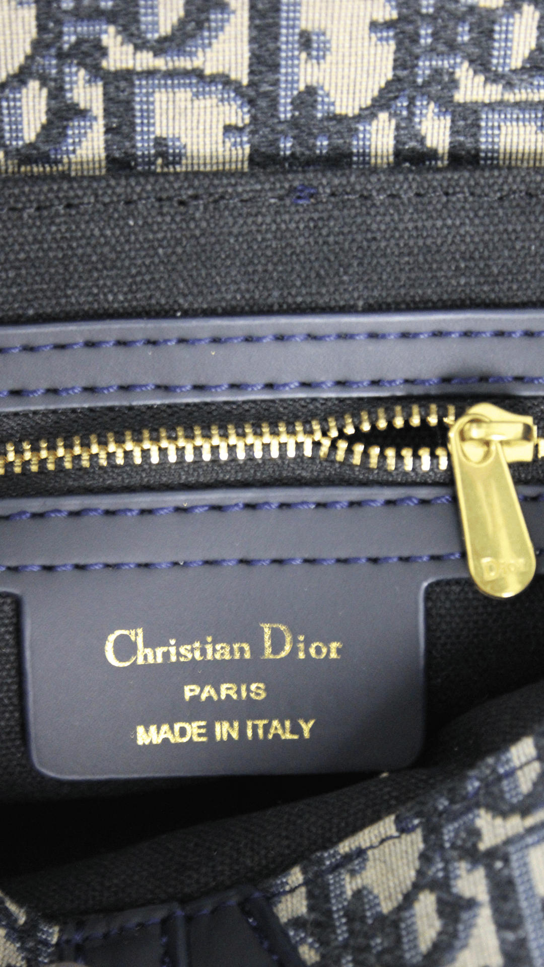 DIOR Borsa Saddle blu