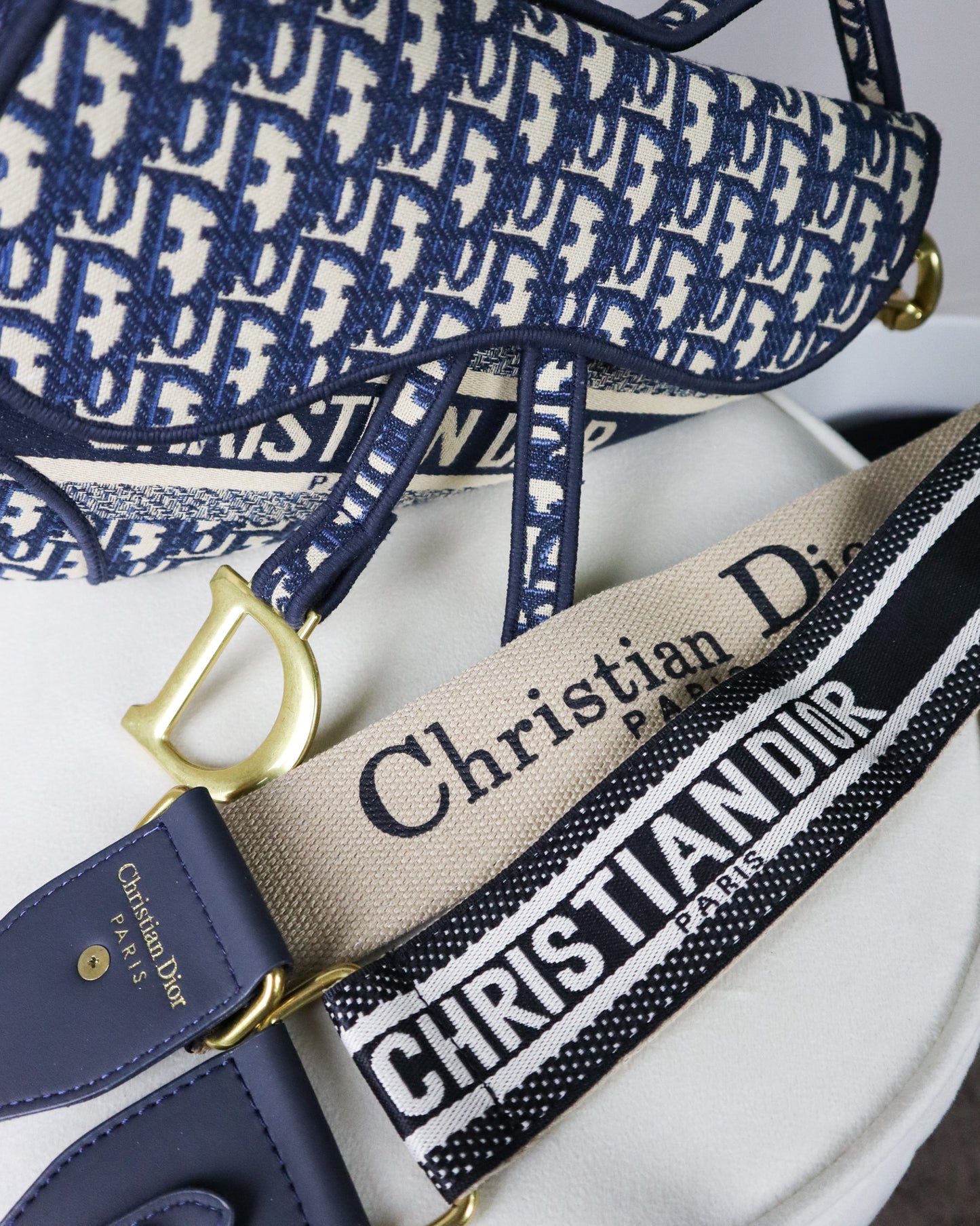 DIOR Borsa a tracolla Saddle blu