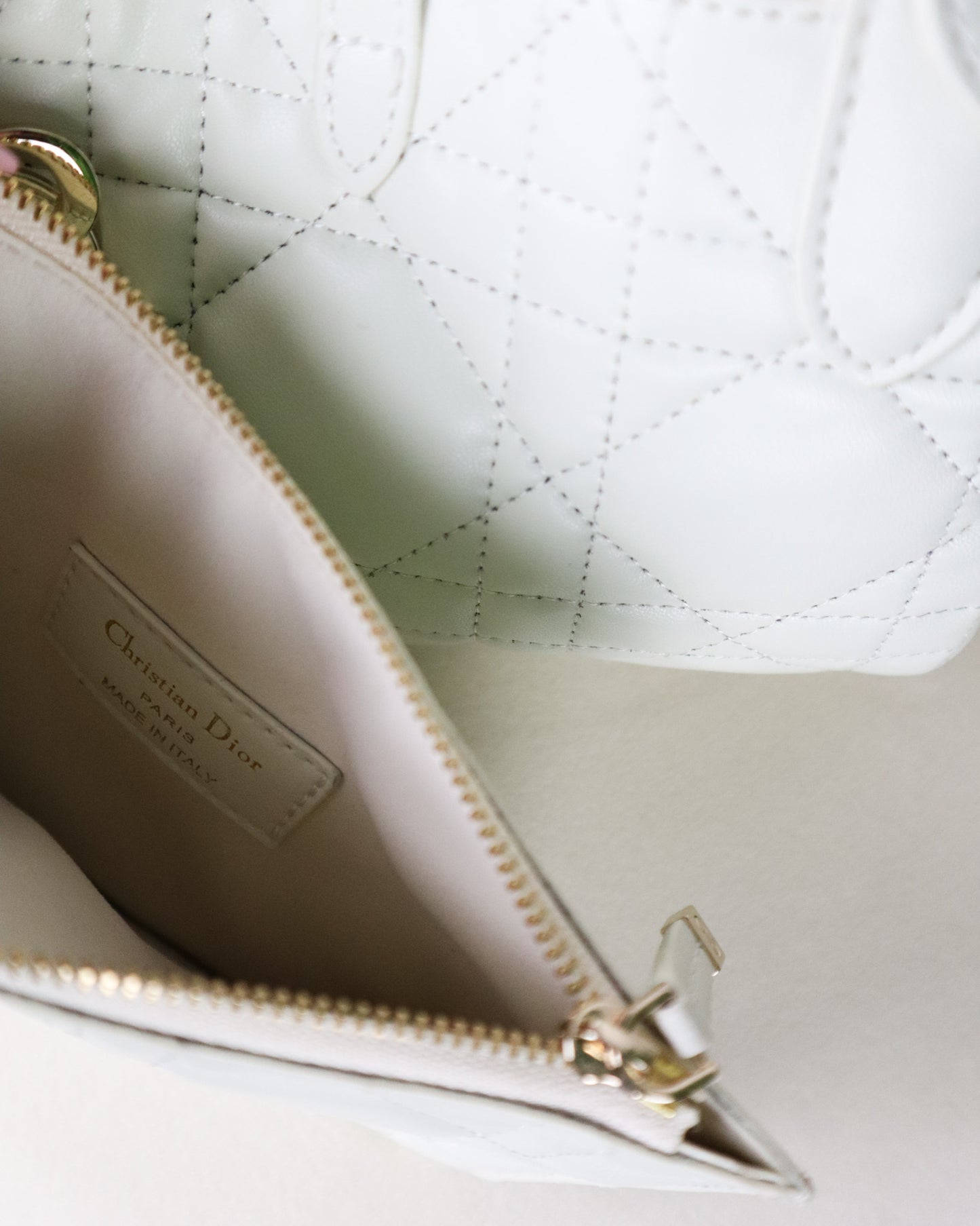 DIOR Borsa media Dior Toujours bianca