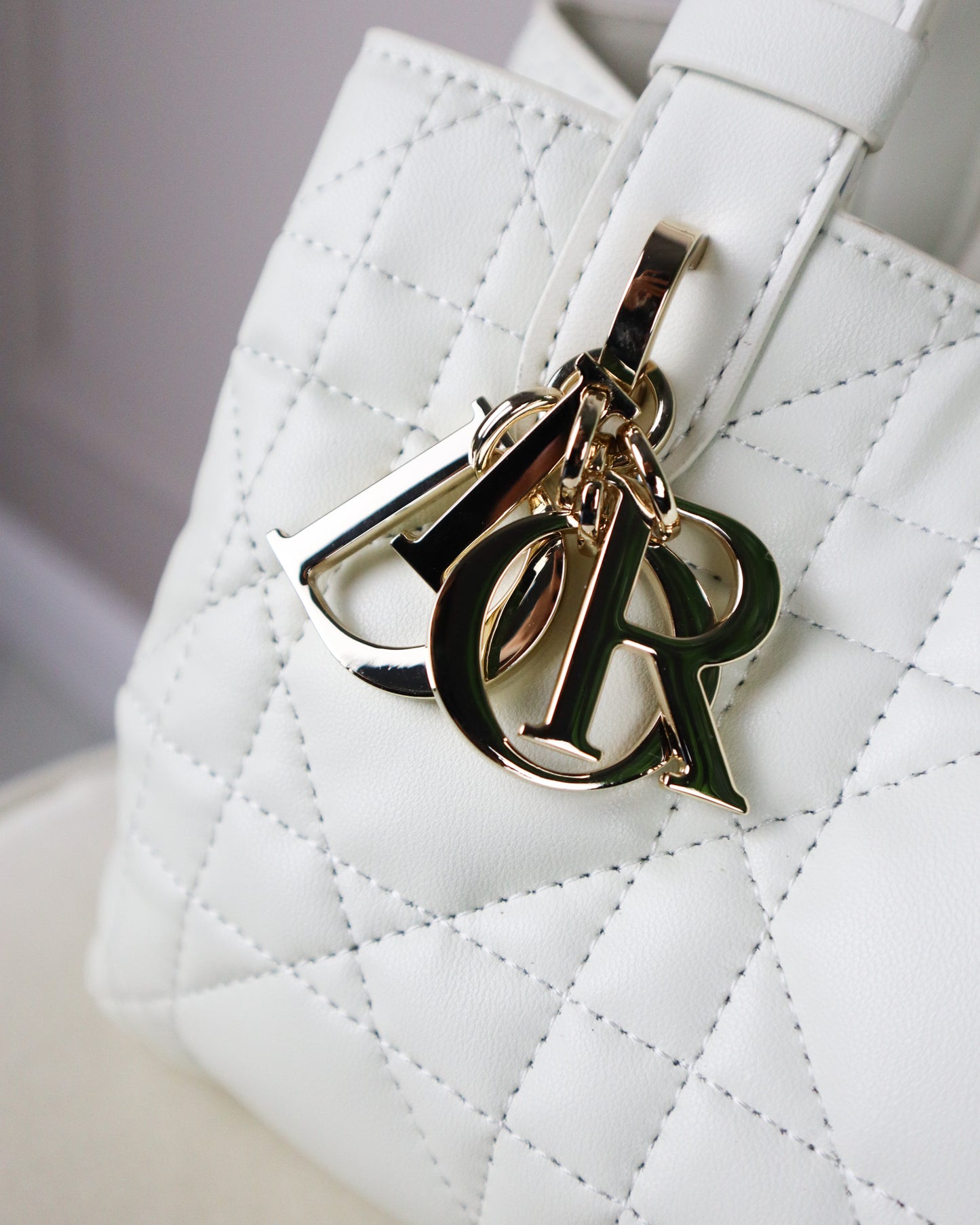 DIOR Borsa media Dior Toujours bianca