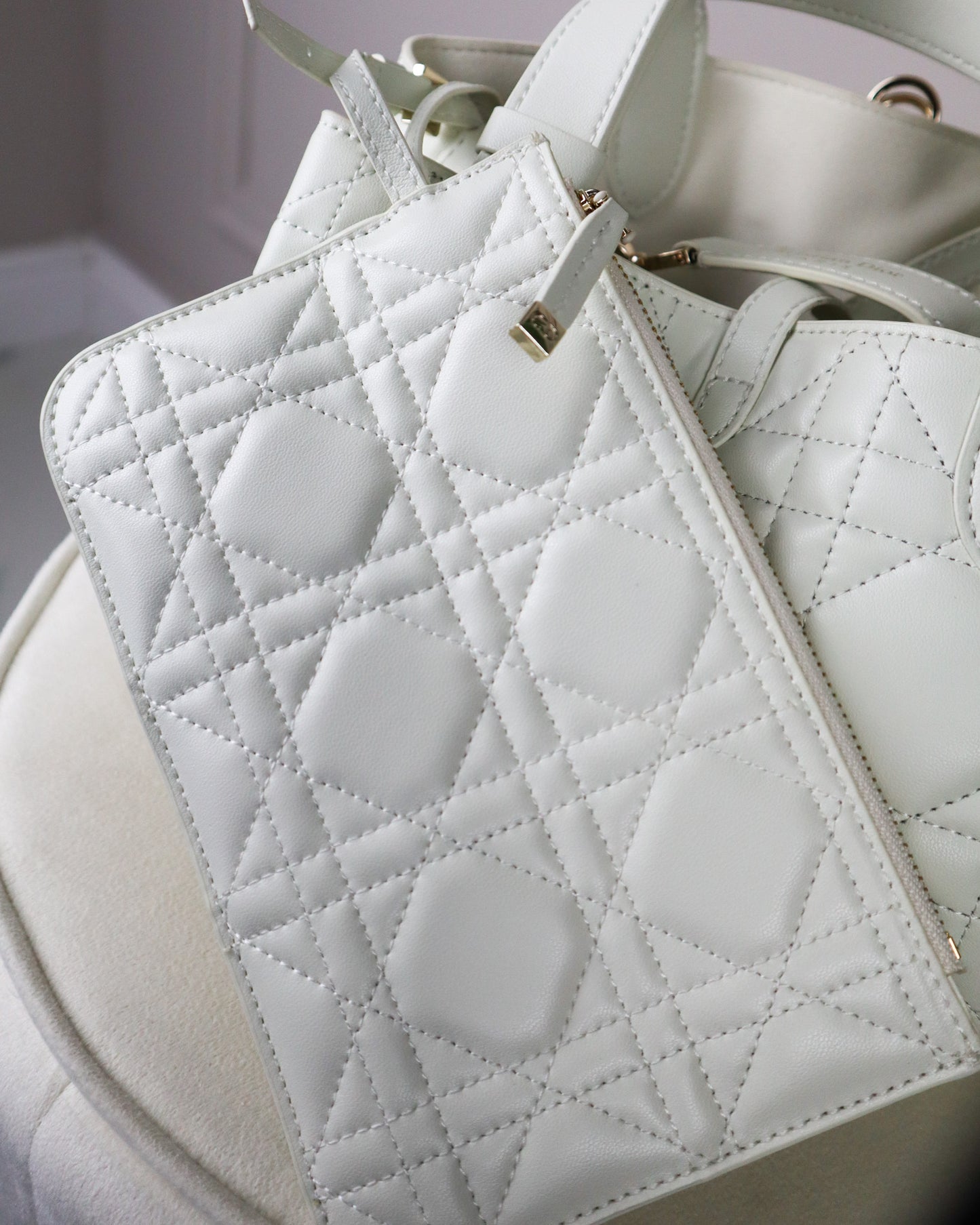 DIOR Borsa media Dior Toujours bianca