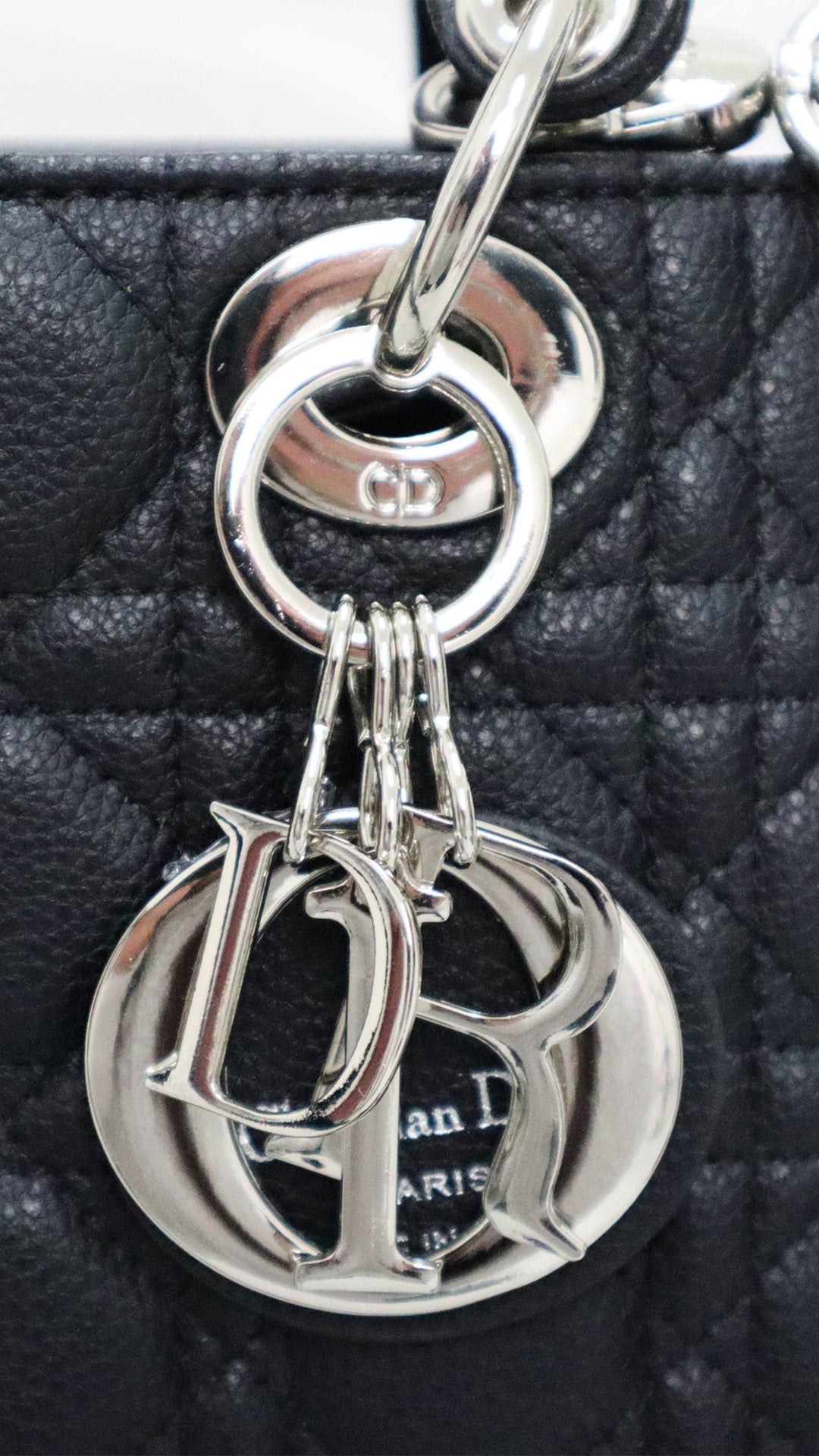 DIOR Borsa media Lady Dior nera