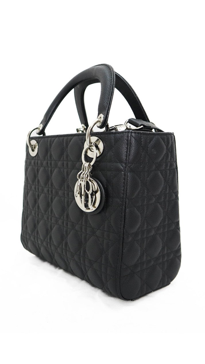 DIOR Borsa media Lady Dior nera
