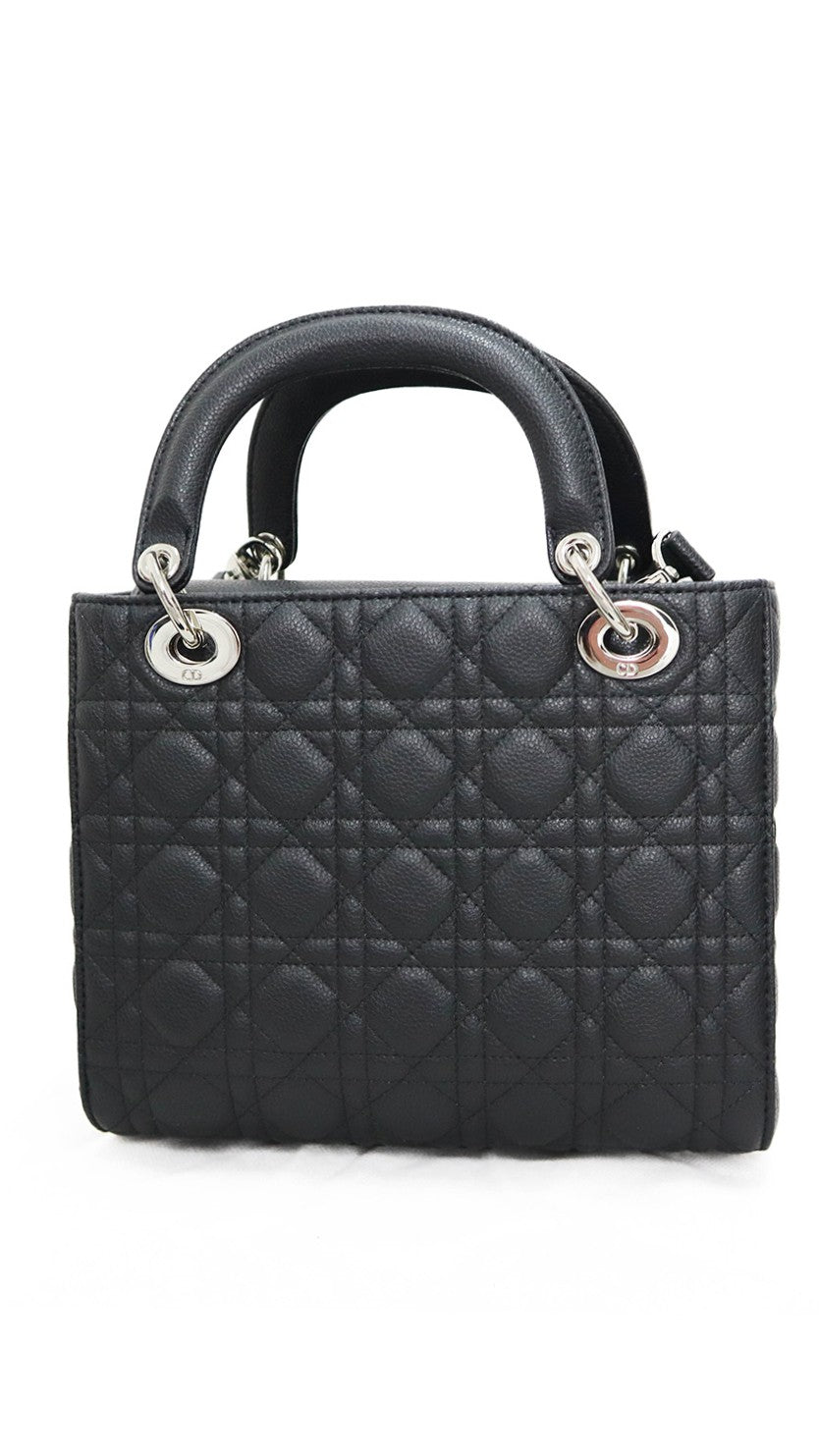 DIOR Borsa media Lady Dior nera