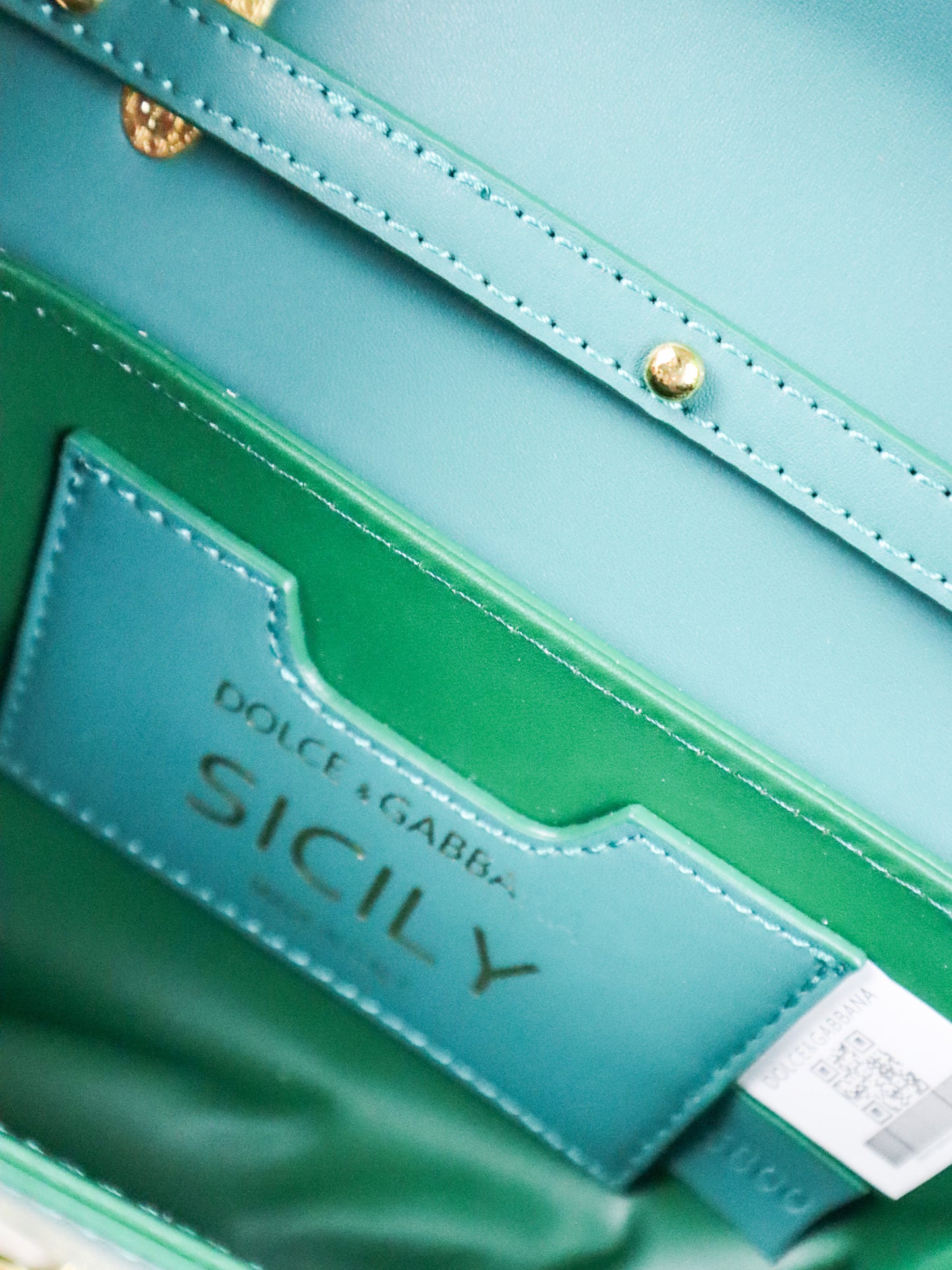 Dolce & Gabbana Borsa a Tracolla DG verde petrolio