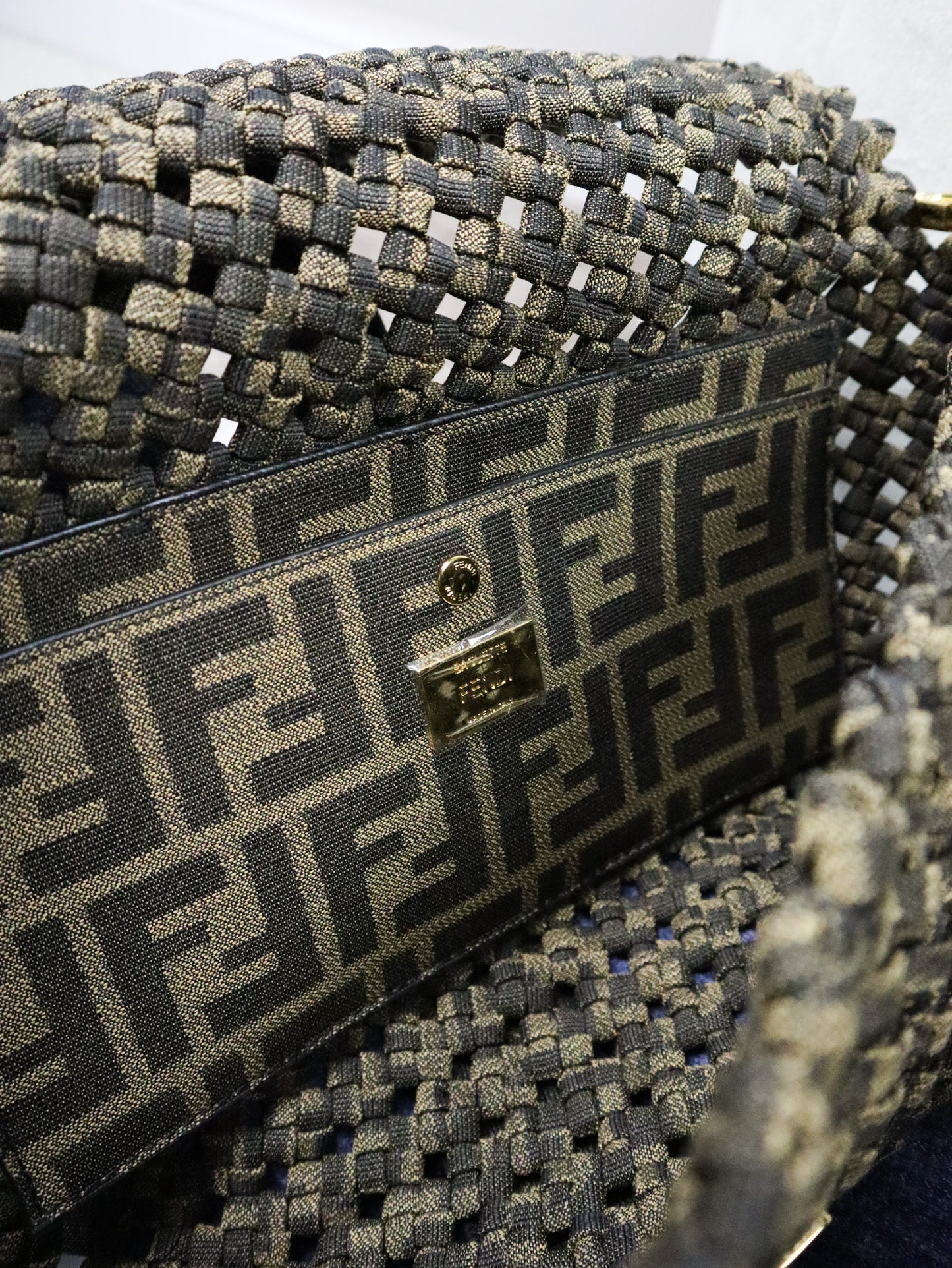 FENDI Borsa Baguette woven fabric