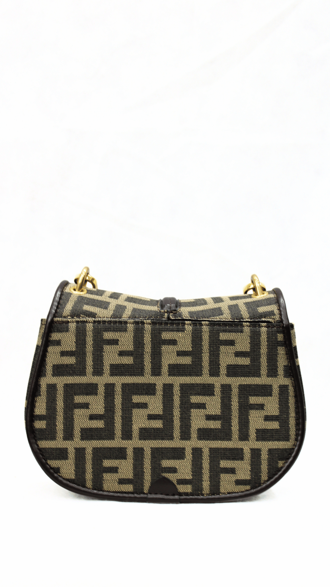 FENDI Medium C'mon FF Jacquard Shoulder Bag