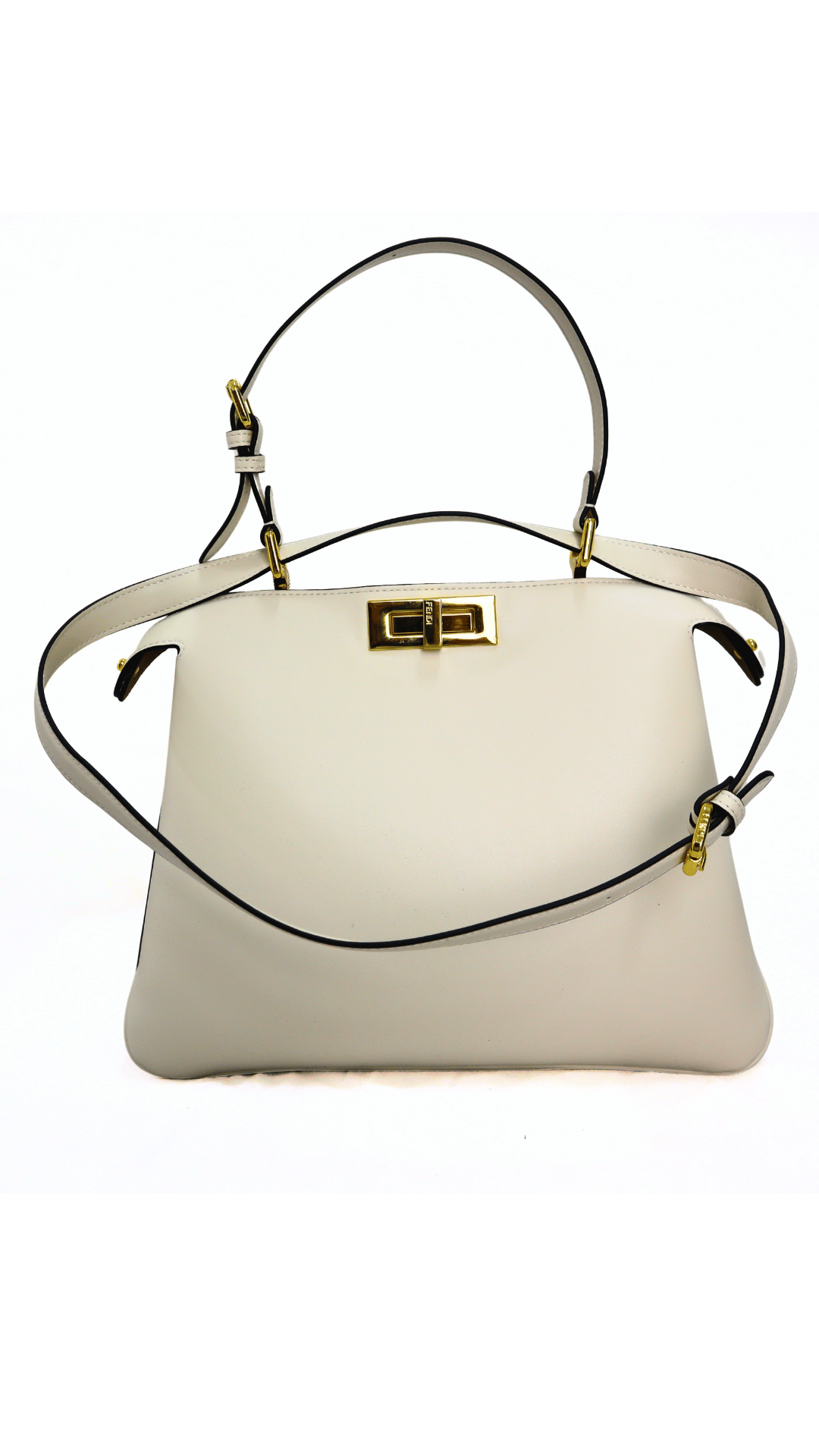 FENDI Borsa Peekaboo bianca