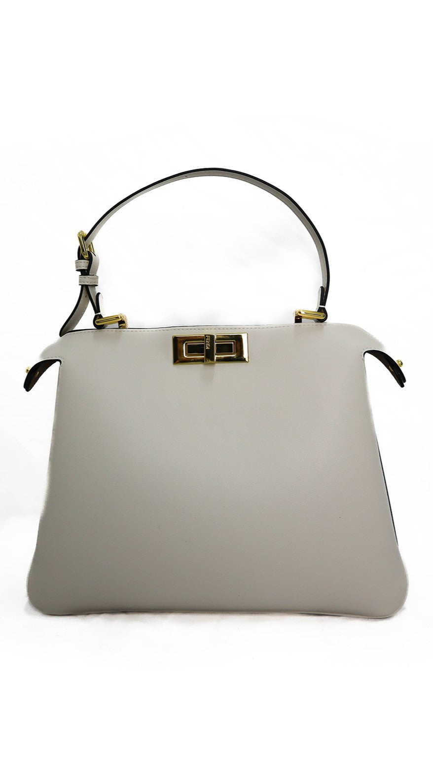 FENDI Borsa Peekaboo bianca