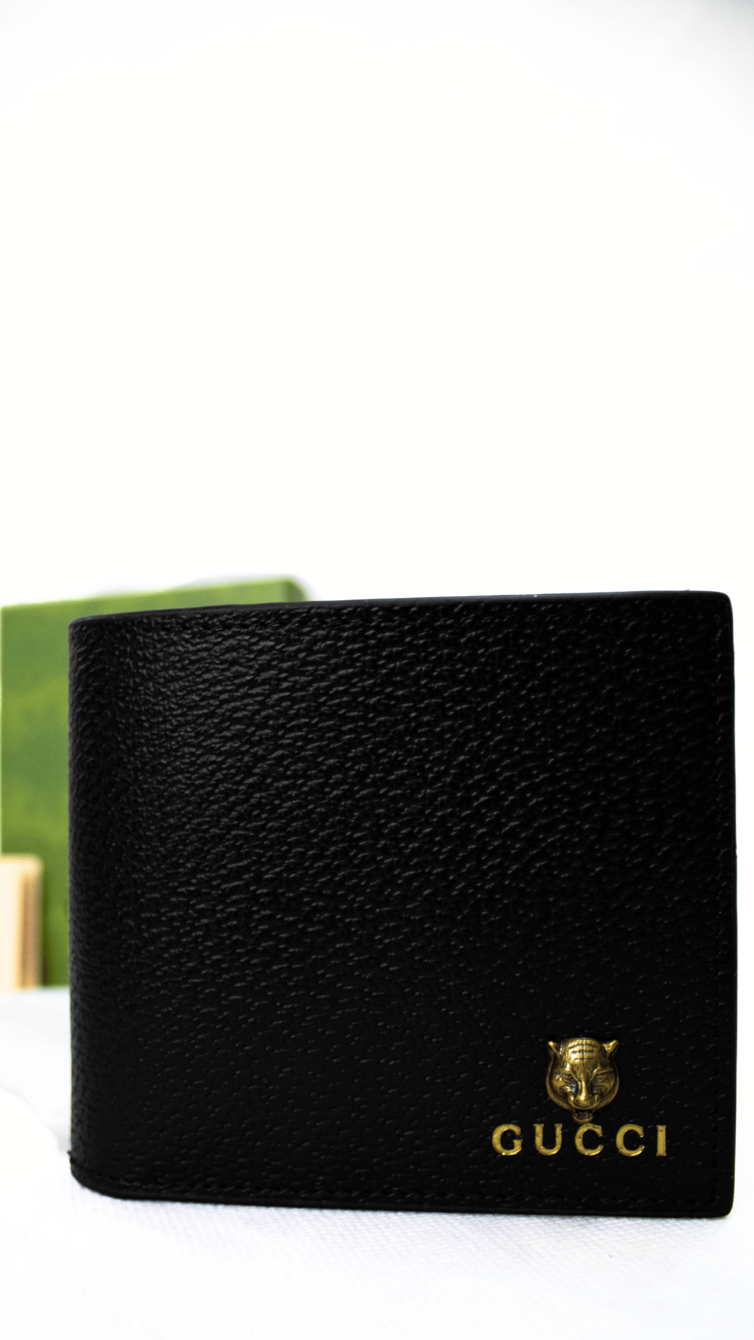 GUCCI Portafogli Animalier leather coin nero