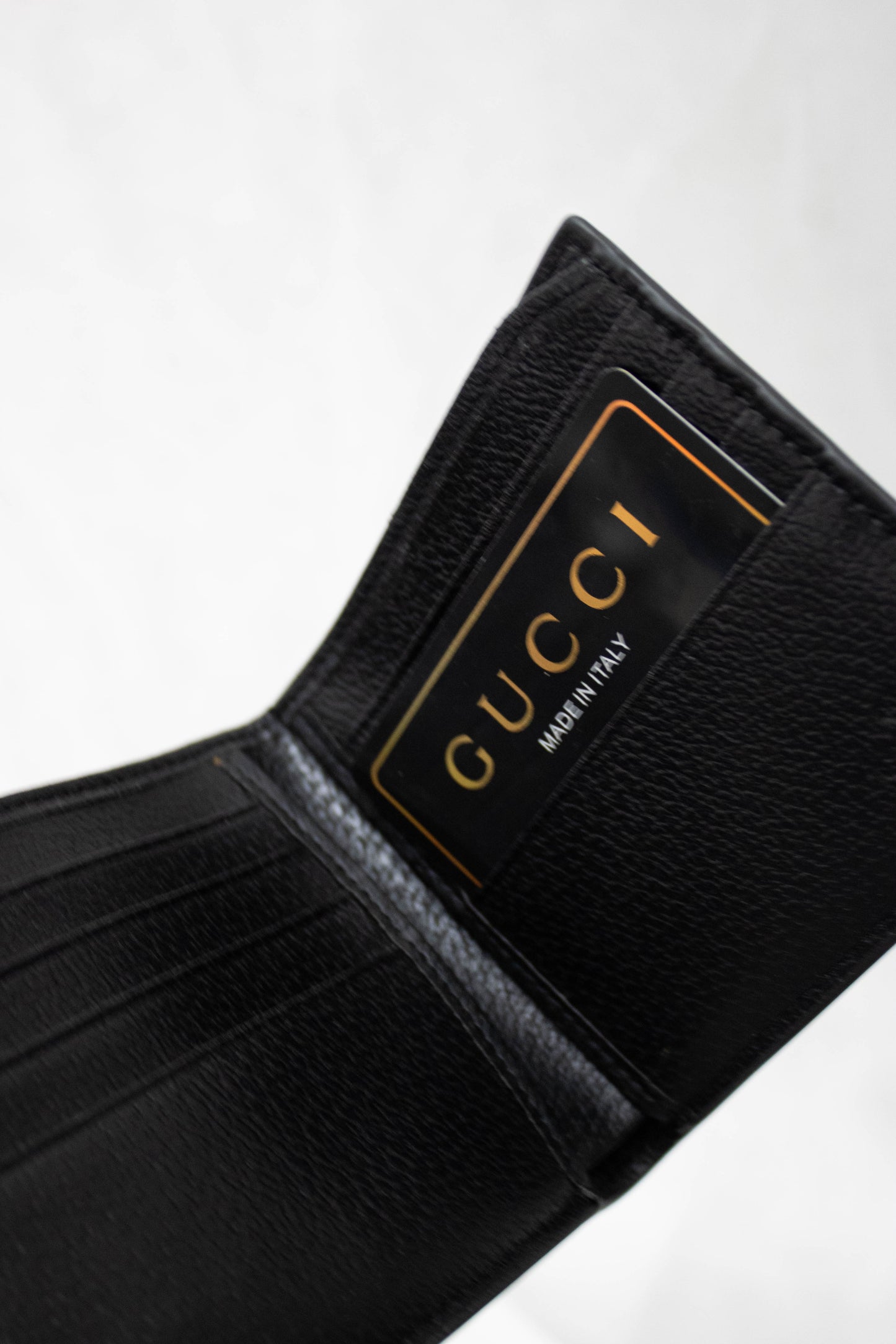 GUCCI Portafogli Animalier leather coin nero