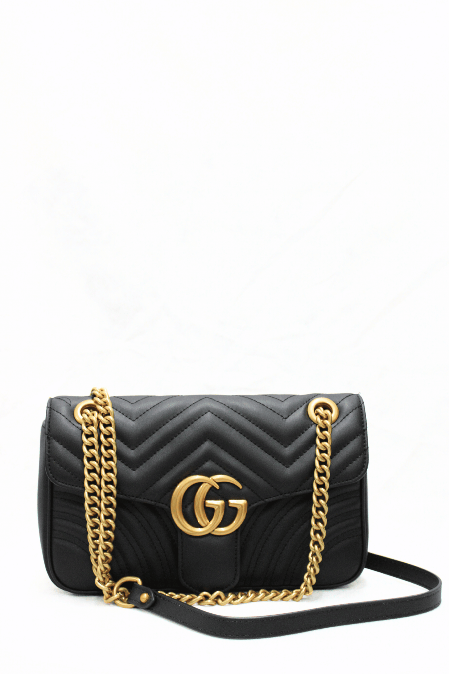 GUCCI Borsa a spalla Marmont nera