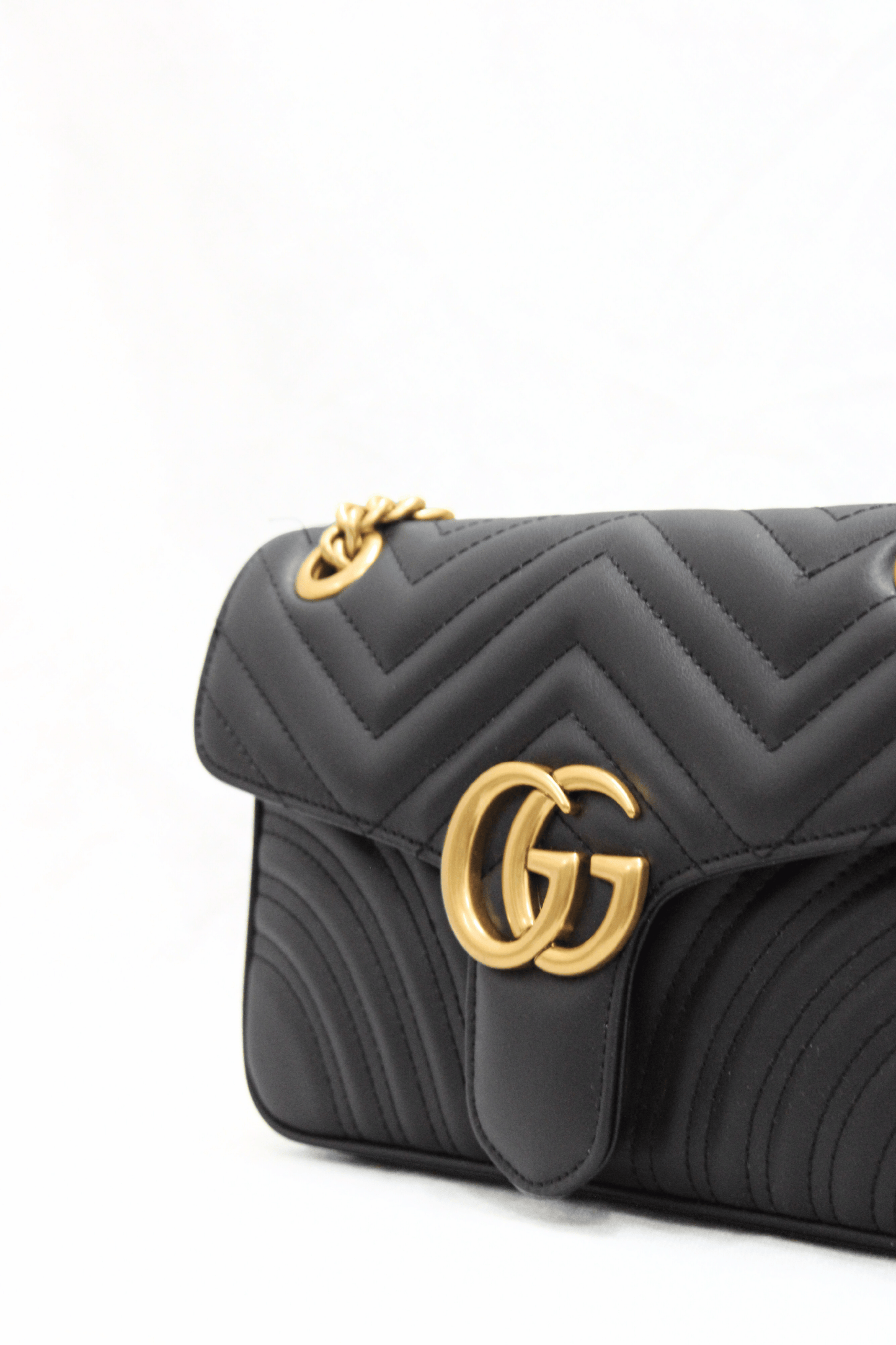 GUCCI Borsa a spalla Marmont nera