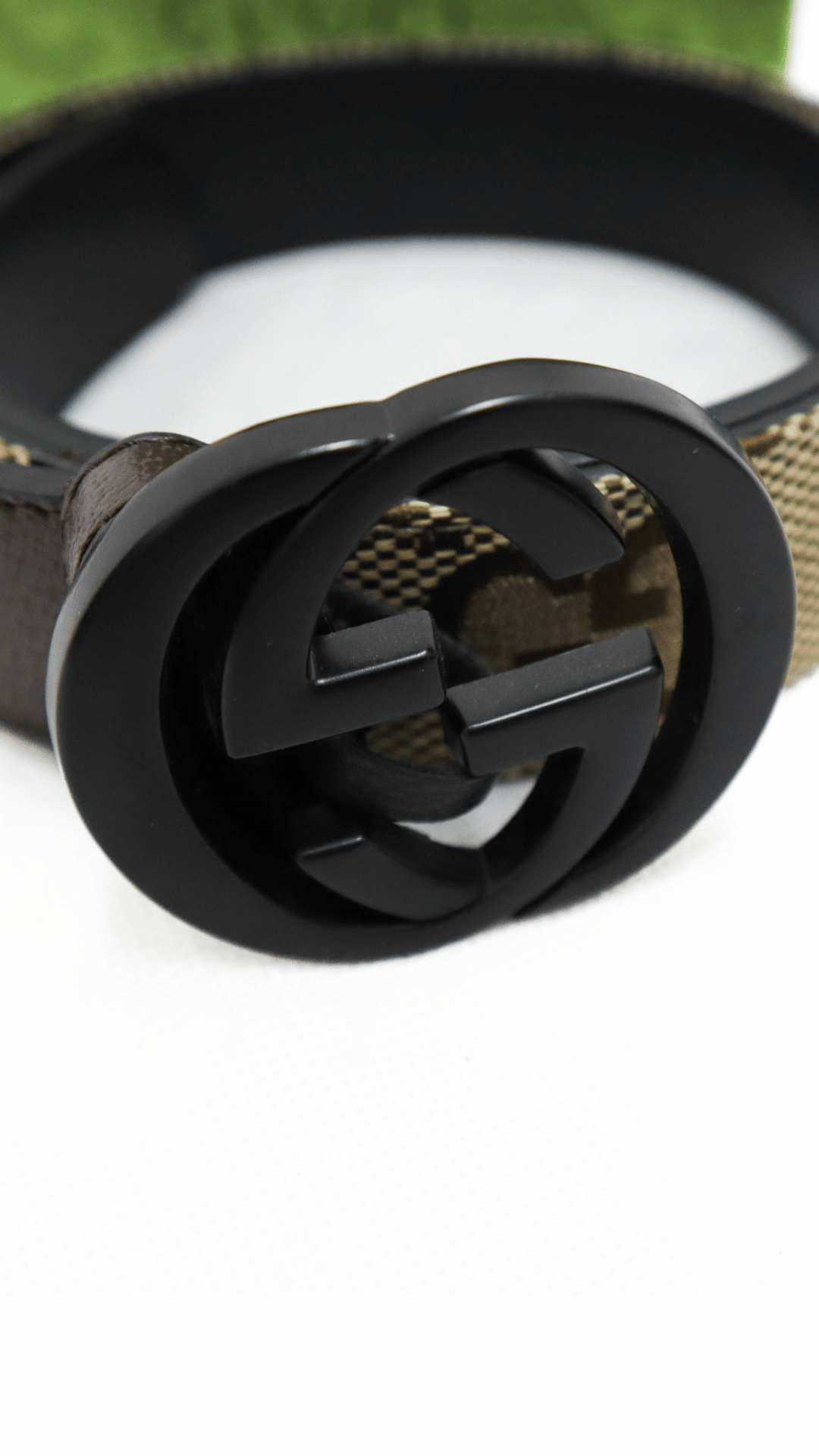 GUCCI Cintura GG Marmont beige con stampa GG Supreme