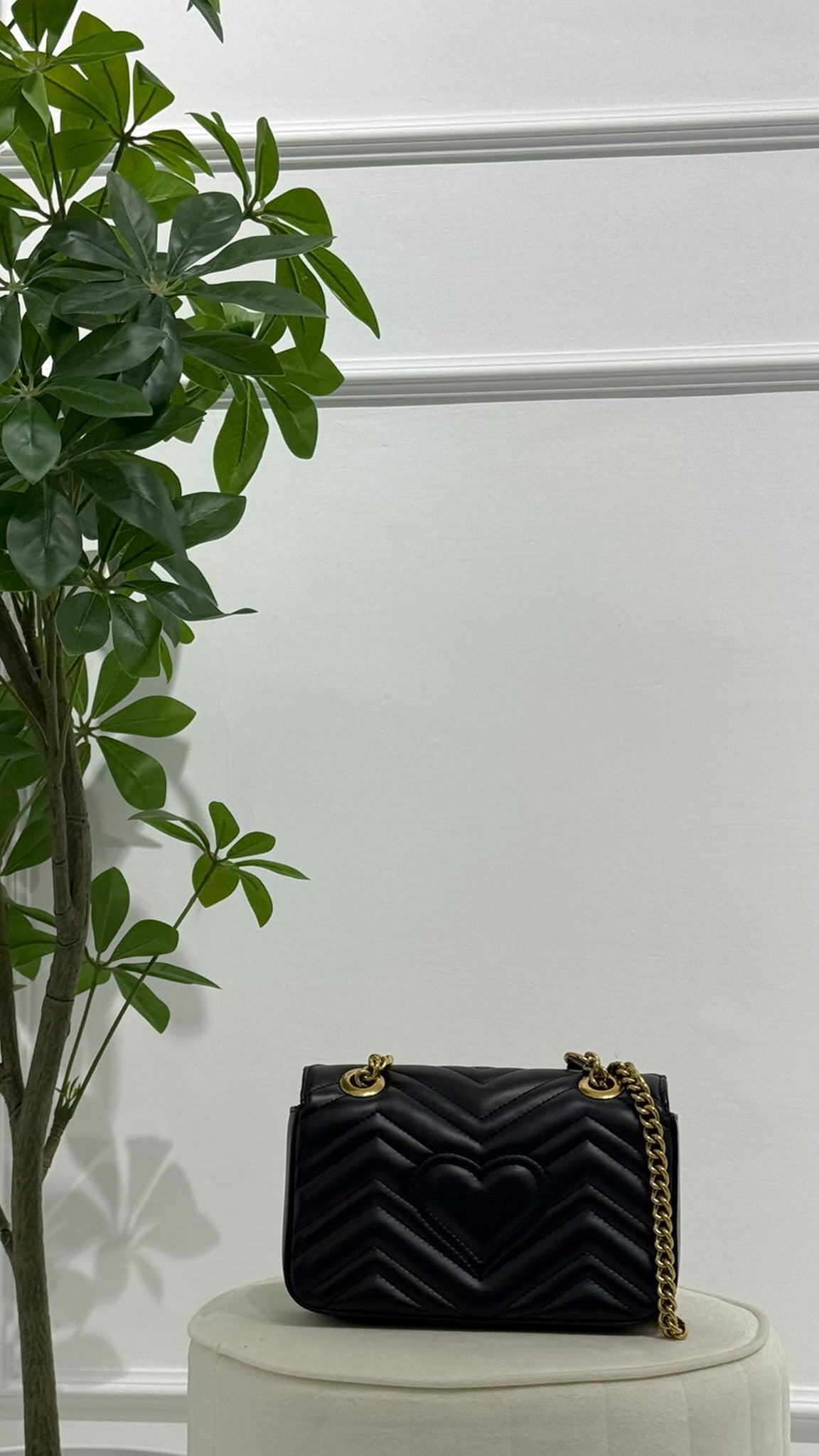 GUCCI Borsa a spalla Marmont nera