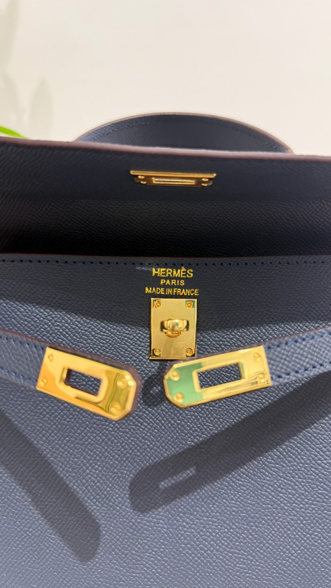 HERMES Borsa Kelly blu