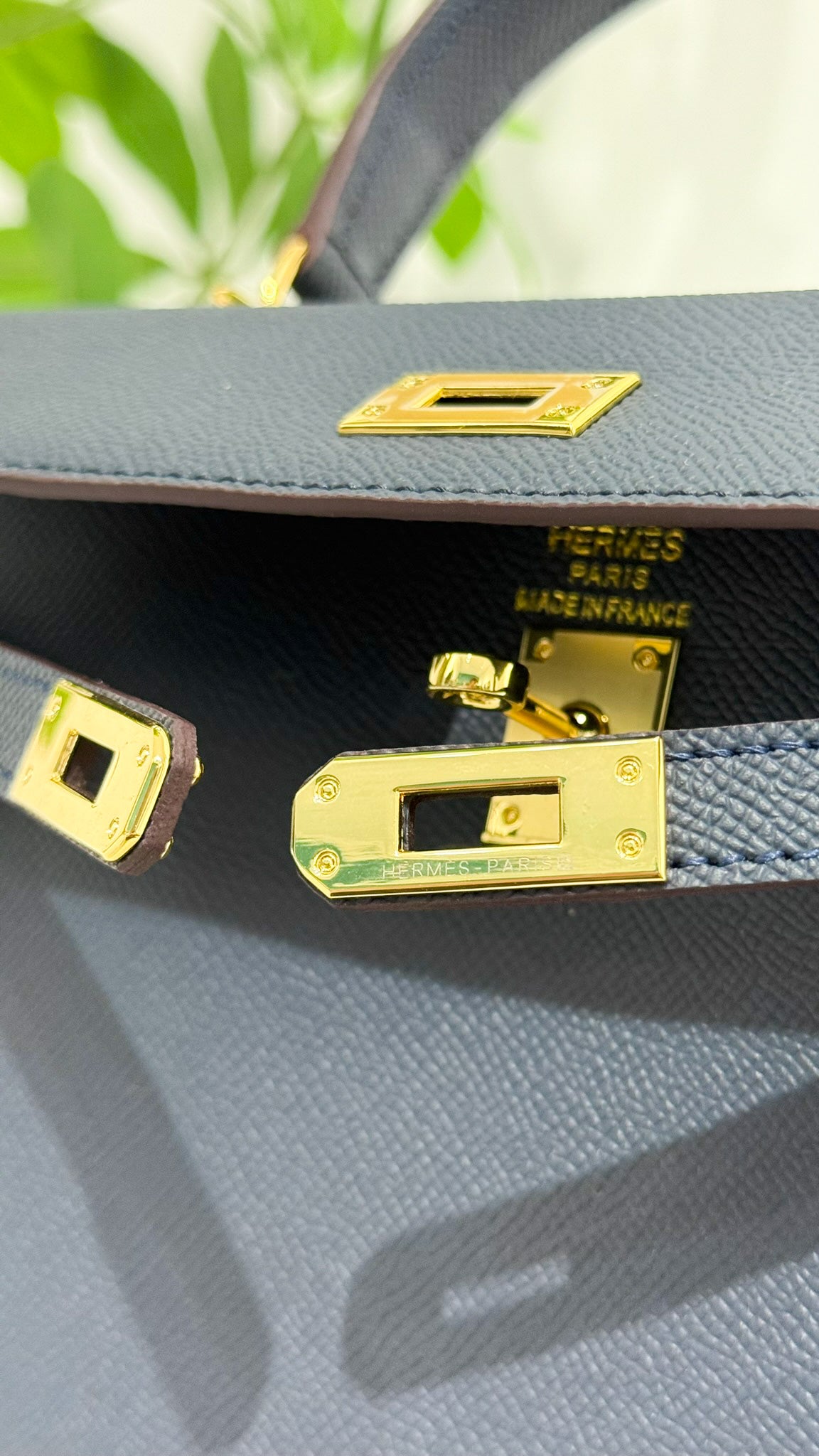 HERMES Borsa Kelly blu