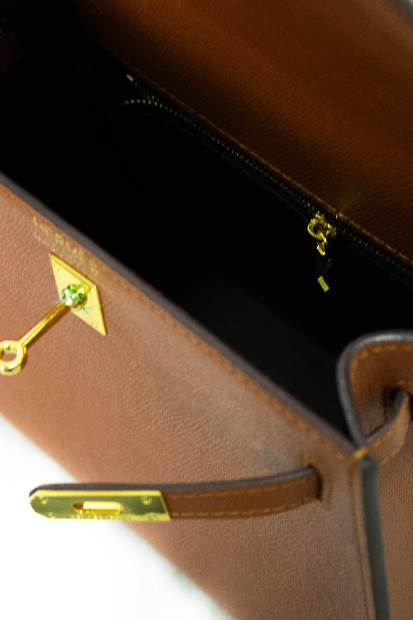 HERMES Borsa Kelly marrone chiaro