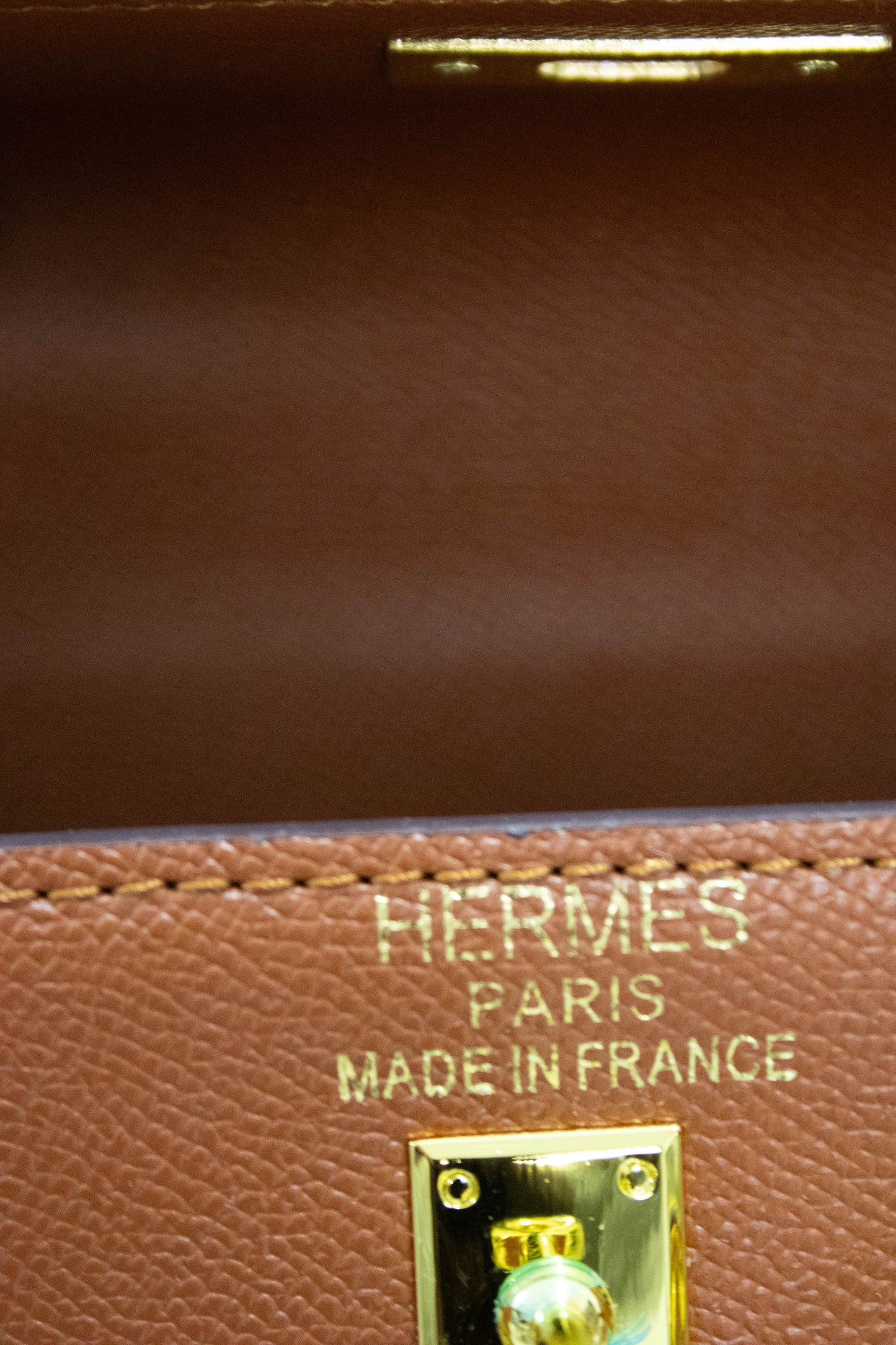 HERMES Borsa Kelly marrone chiaro