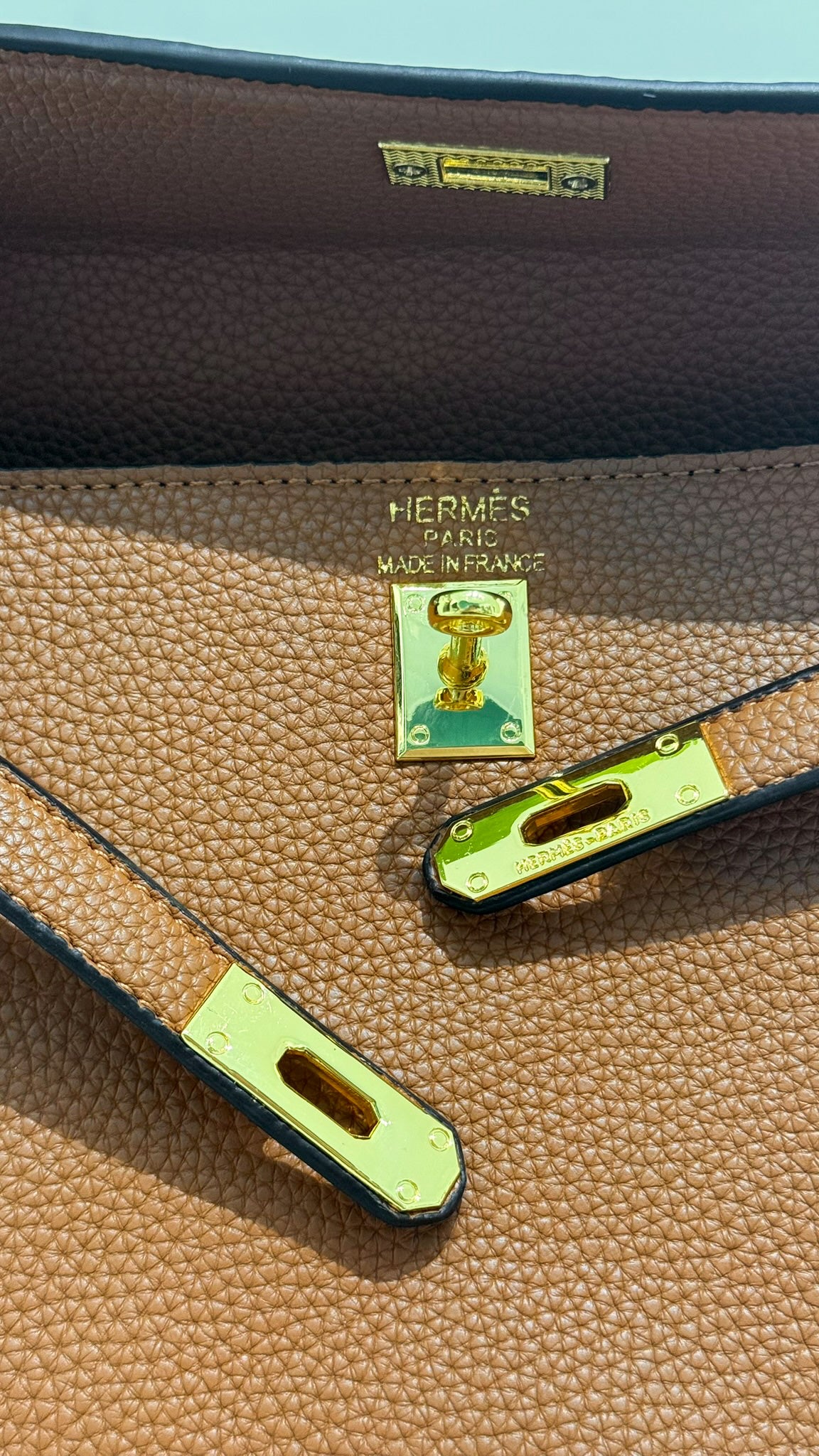 HERMES Borsa Kelly marrone chiaro