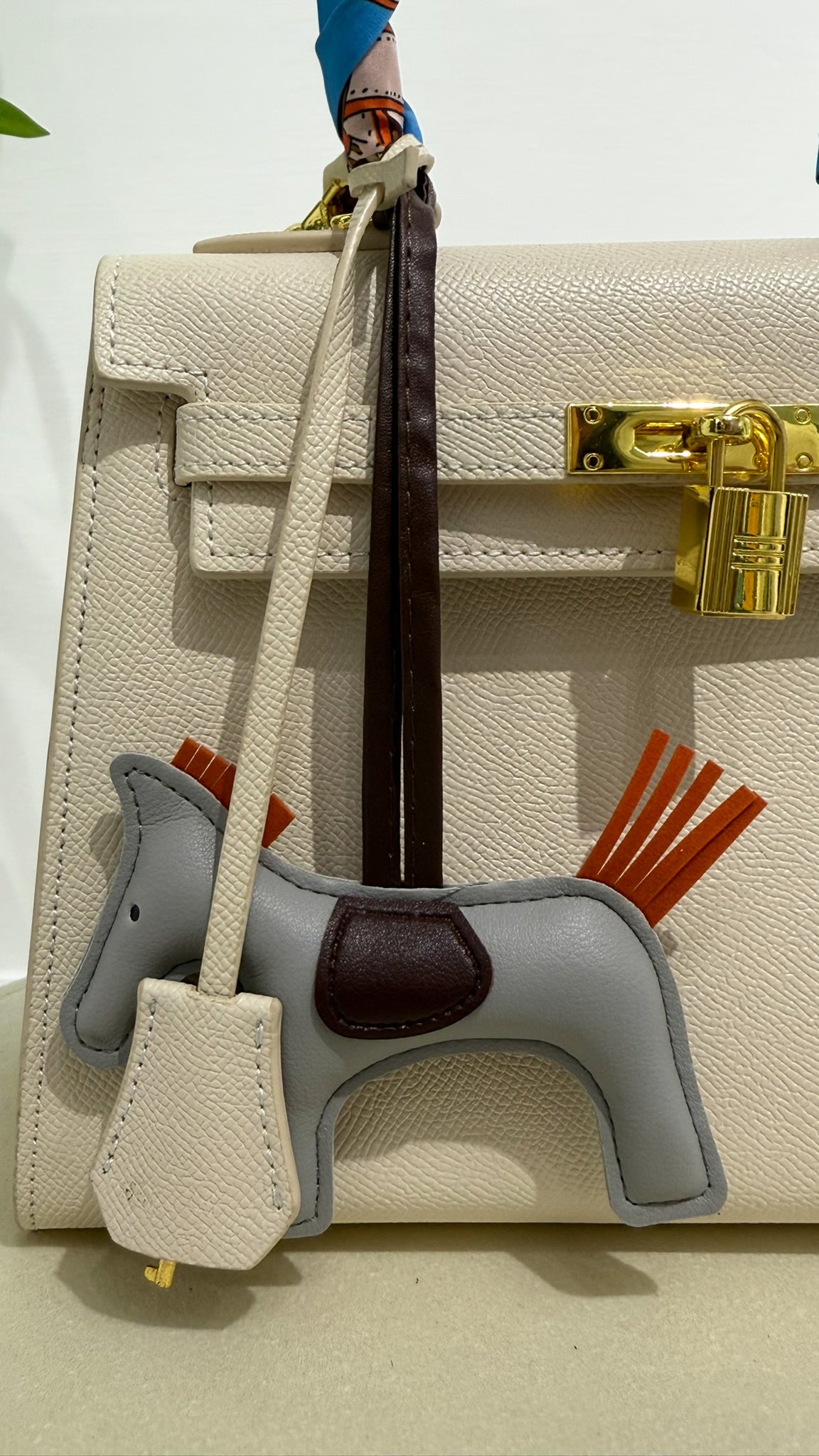 HERMES Borsa Kelly panna