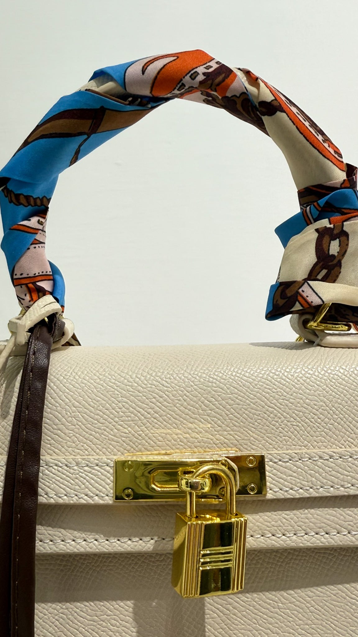 HERMES Borsa Kelly panna