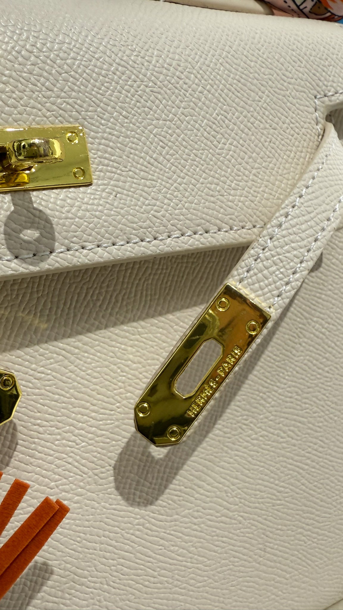 HERMES Borsa Kelly panna