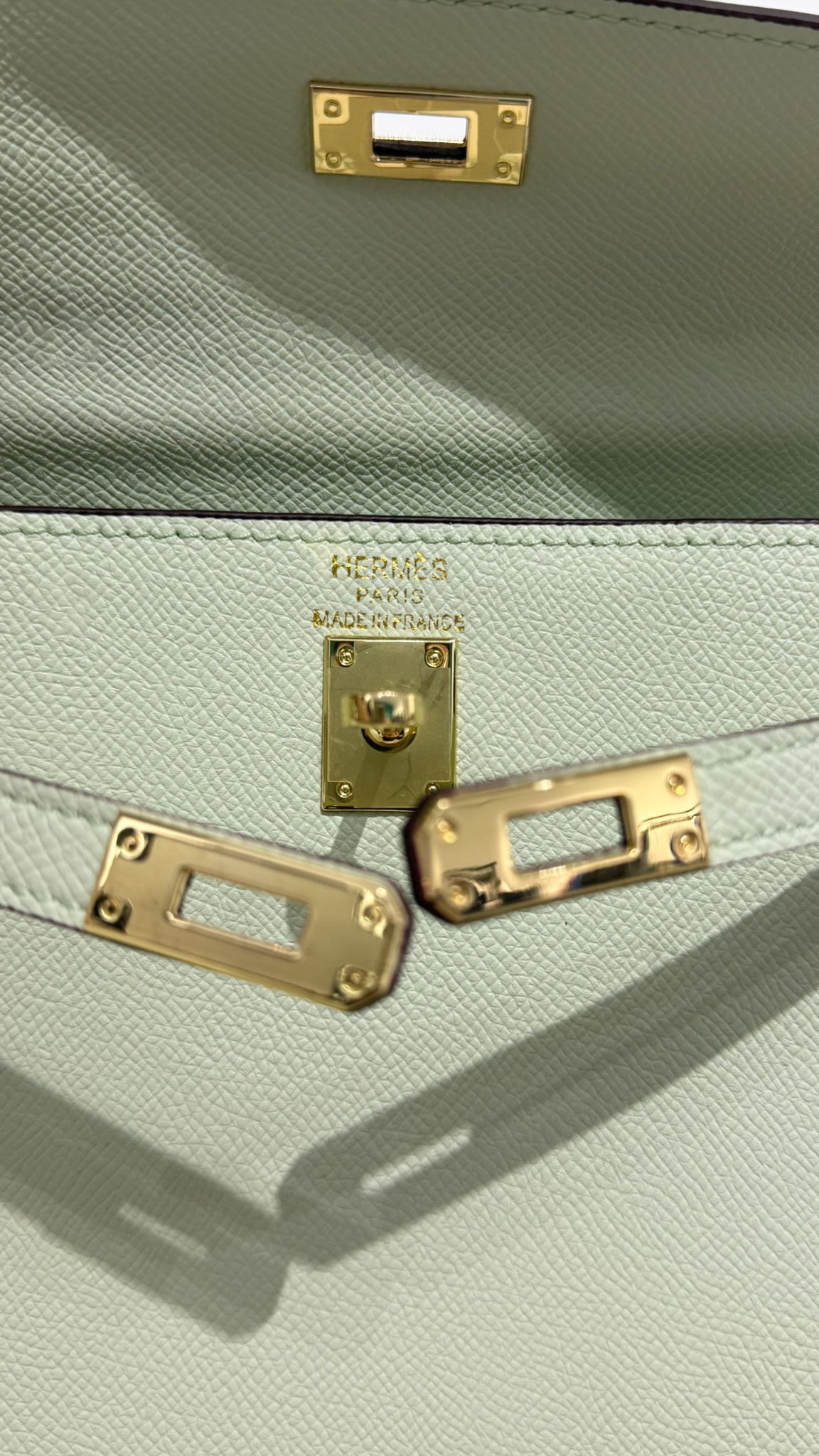 HERMES Borsa Kelly verde mela