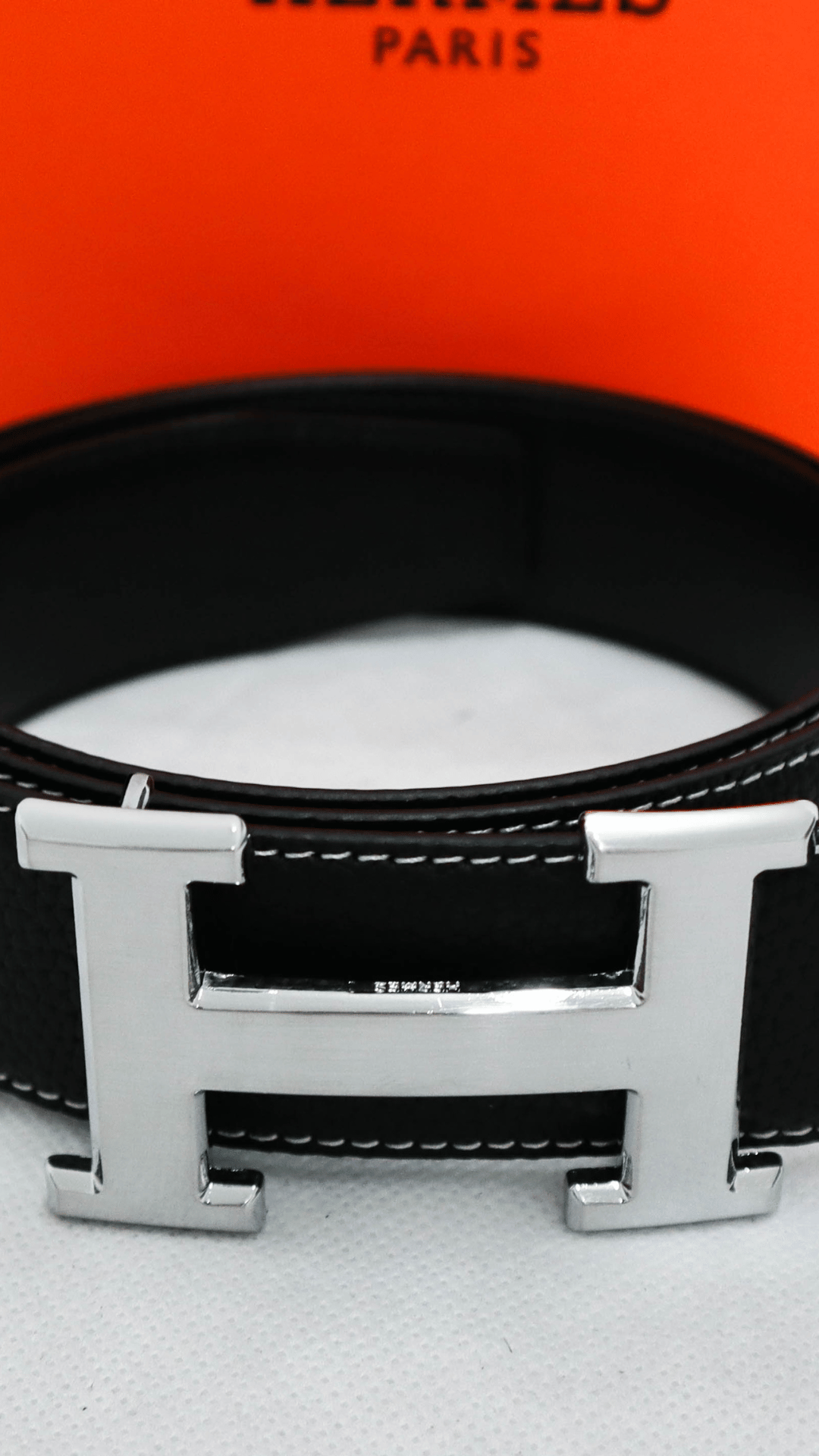 HERMES Cintura fibbia argento