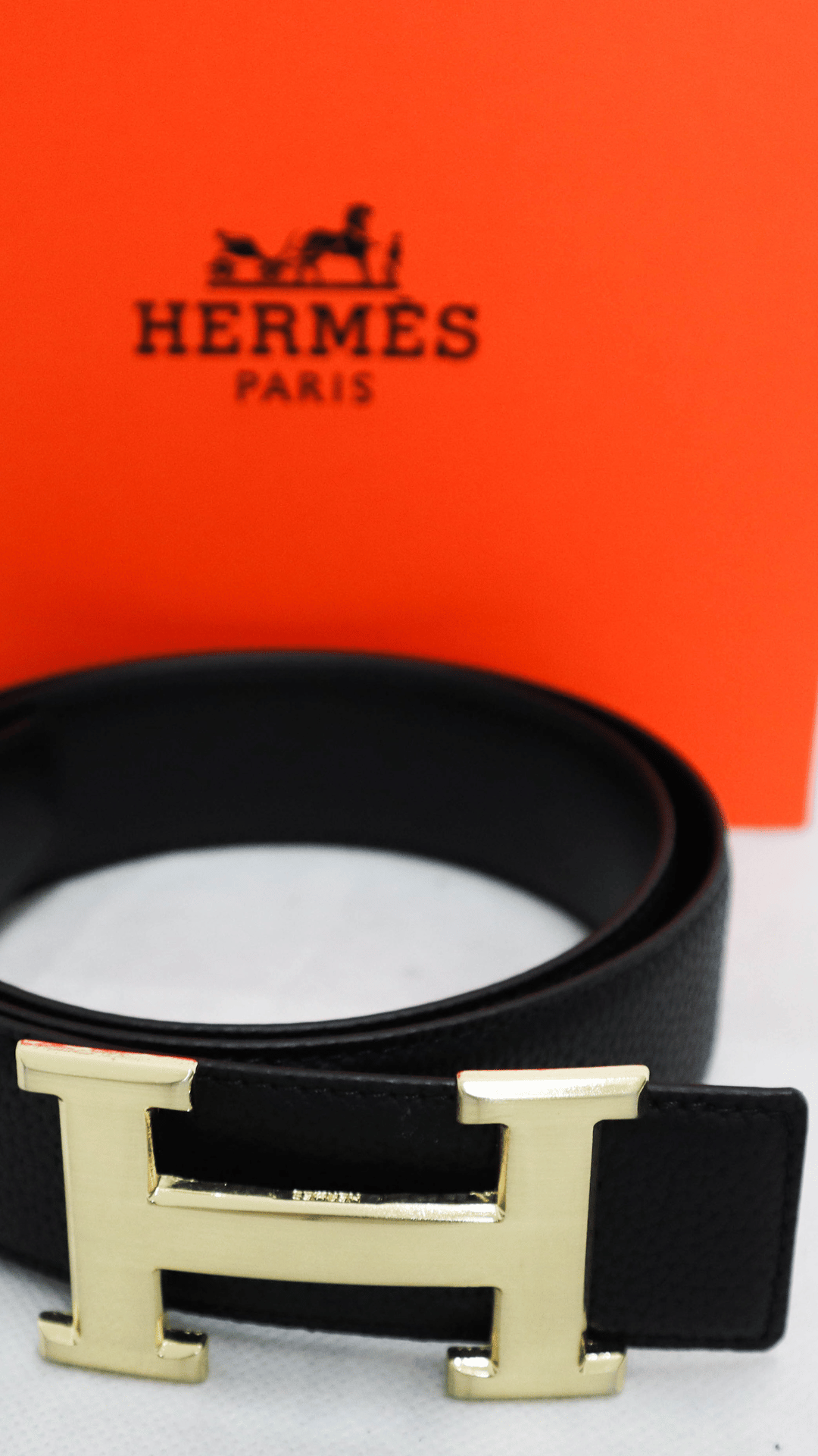 HERMES Cintura fibbia oro