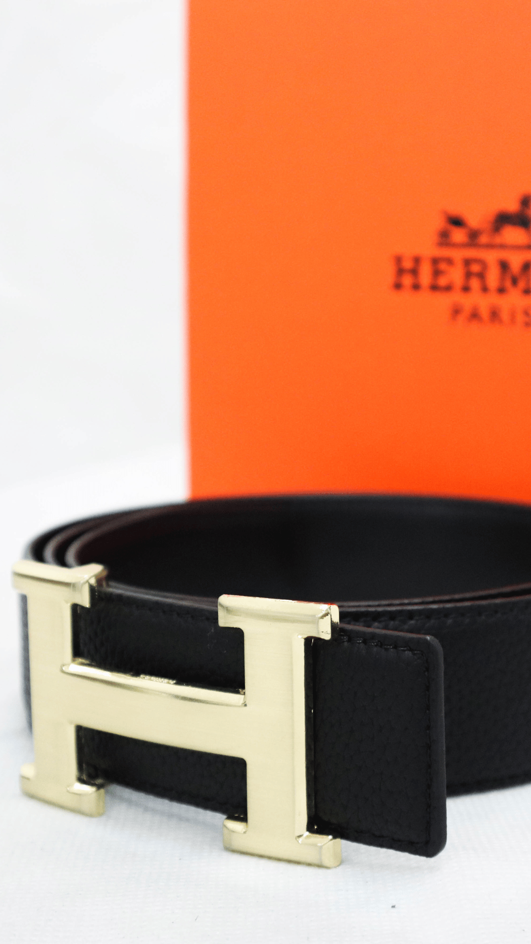 HERMES Cintura fibbia oro