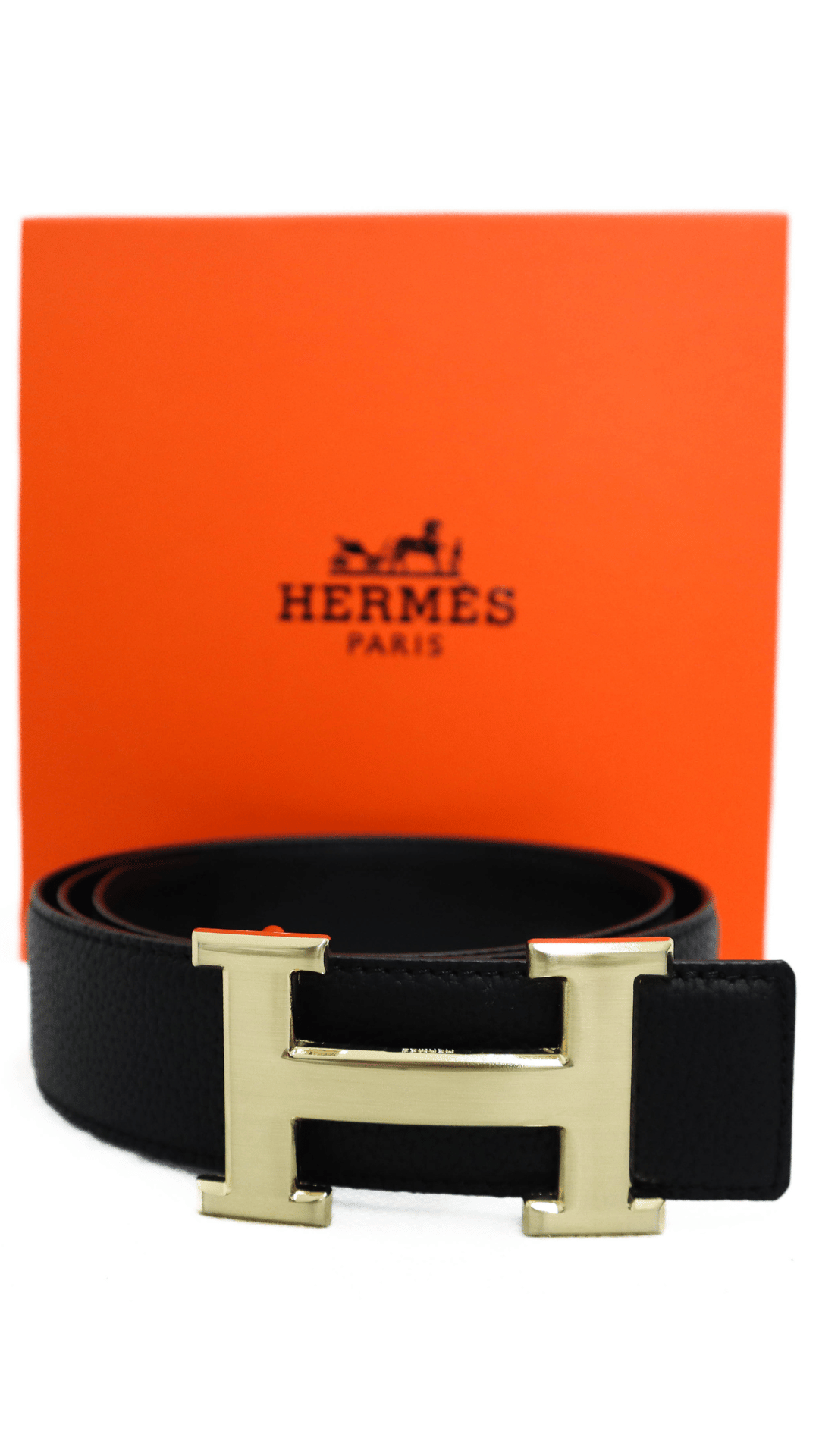 HERMES Cintura fibbia oro