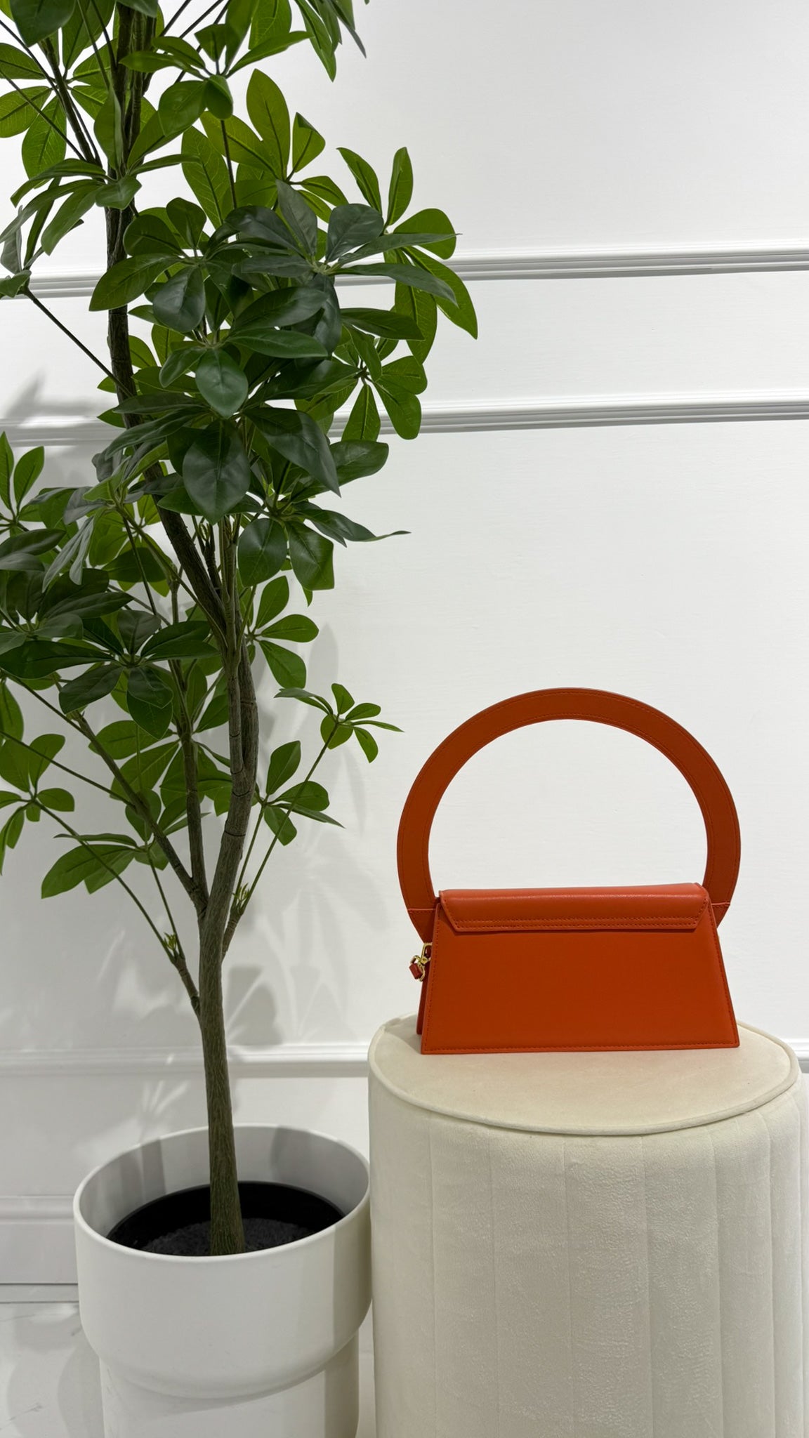 JACQUEMUS Borsa Le Sac Rond arancio