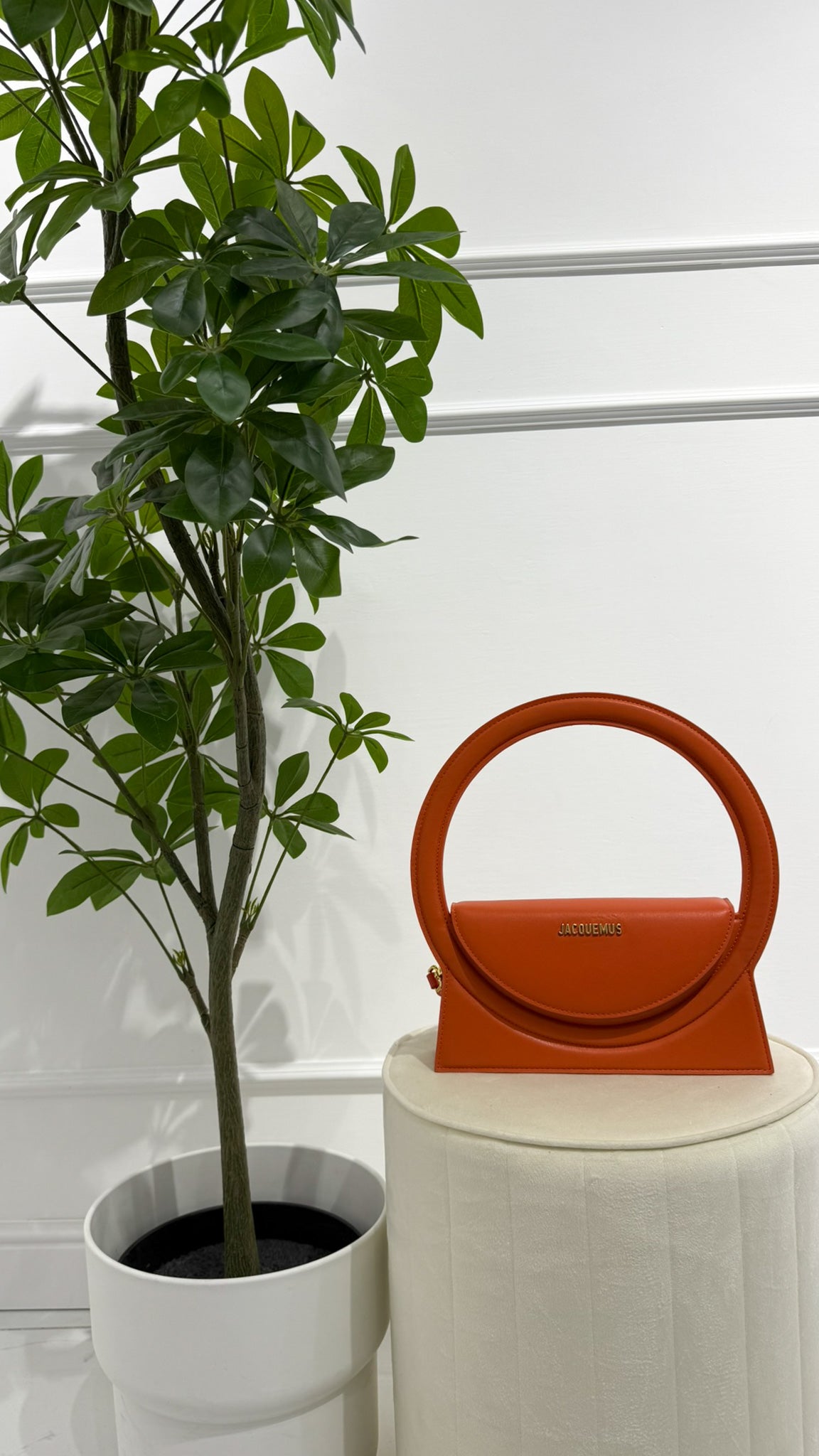 JACQUEMUS Borsa Le Sac Rond arancio
