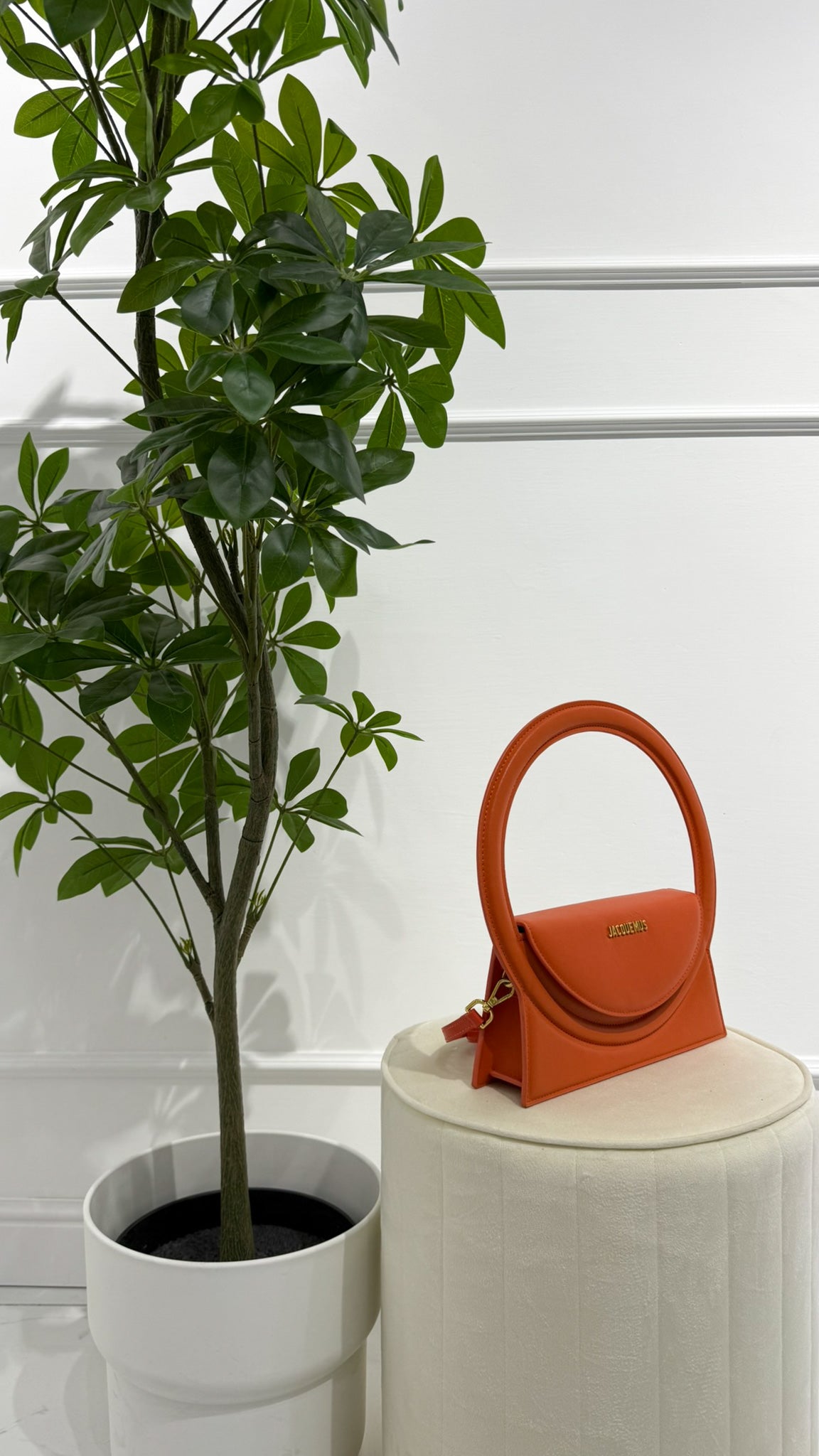 JACQUEMUS Borsa Le Sac Rond arancio
