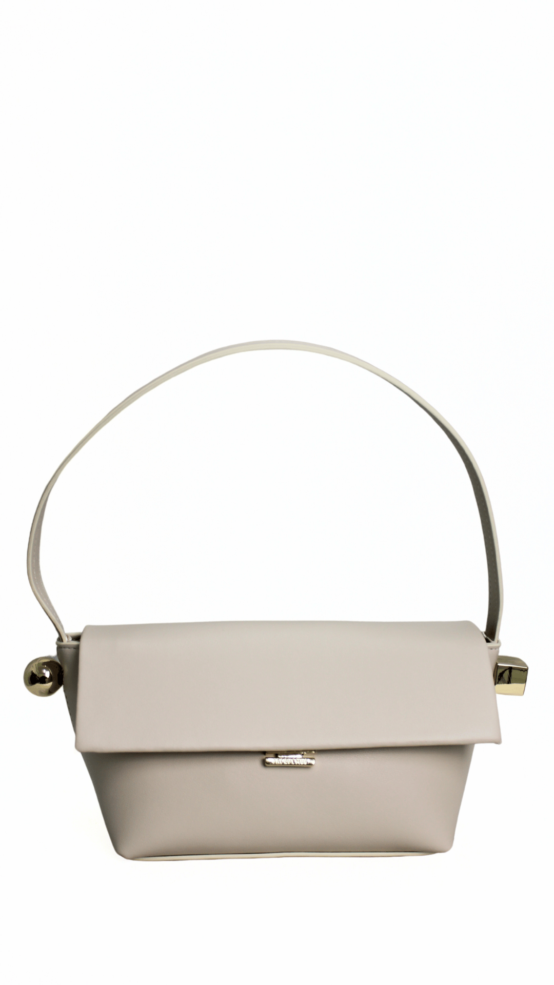 JACQUEMUS Pochette Luz in Camoscio bianca