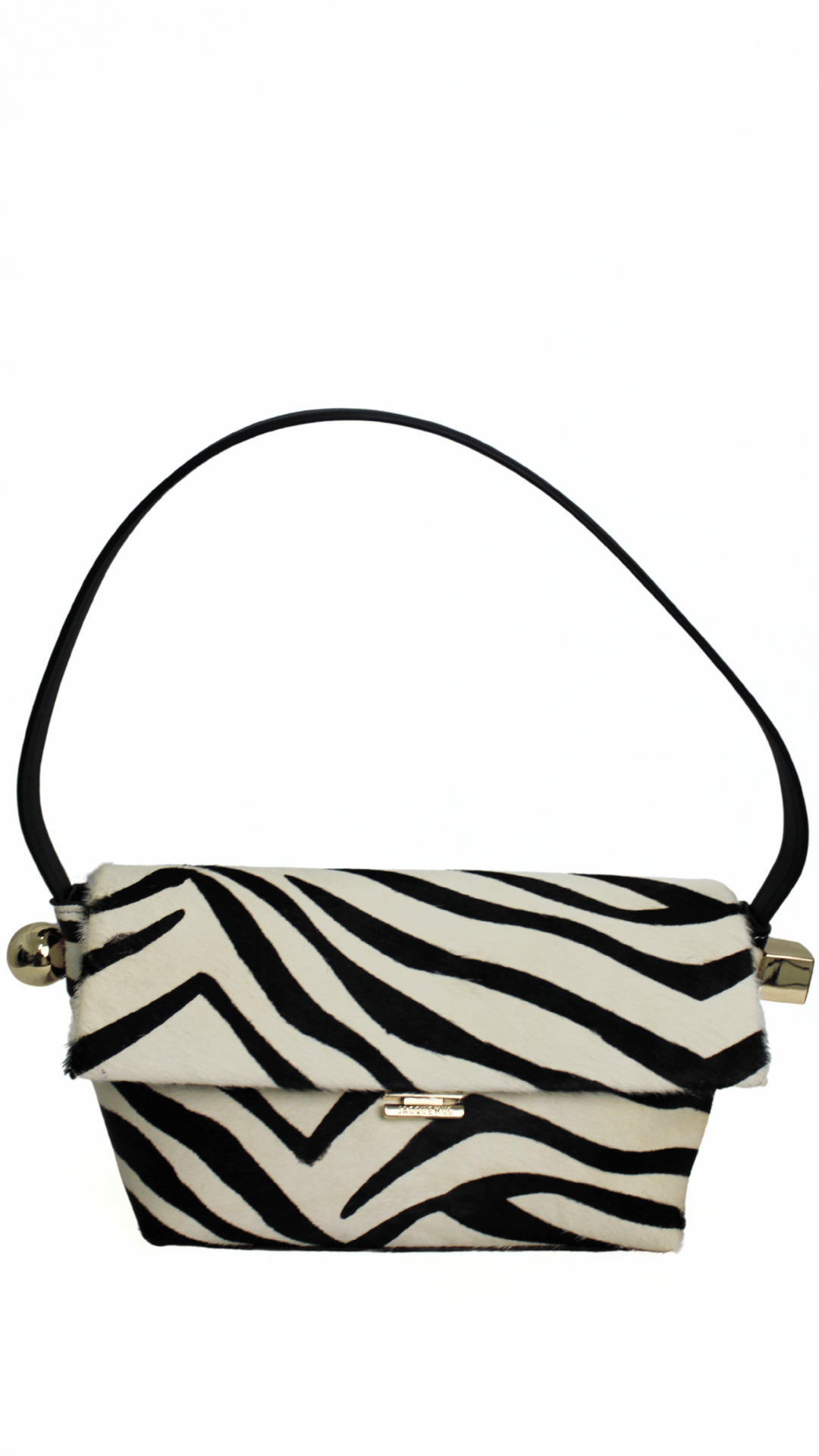 JACQUEMUS Pochette Luz in Camoscio zebrata