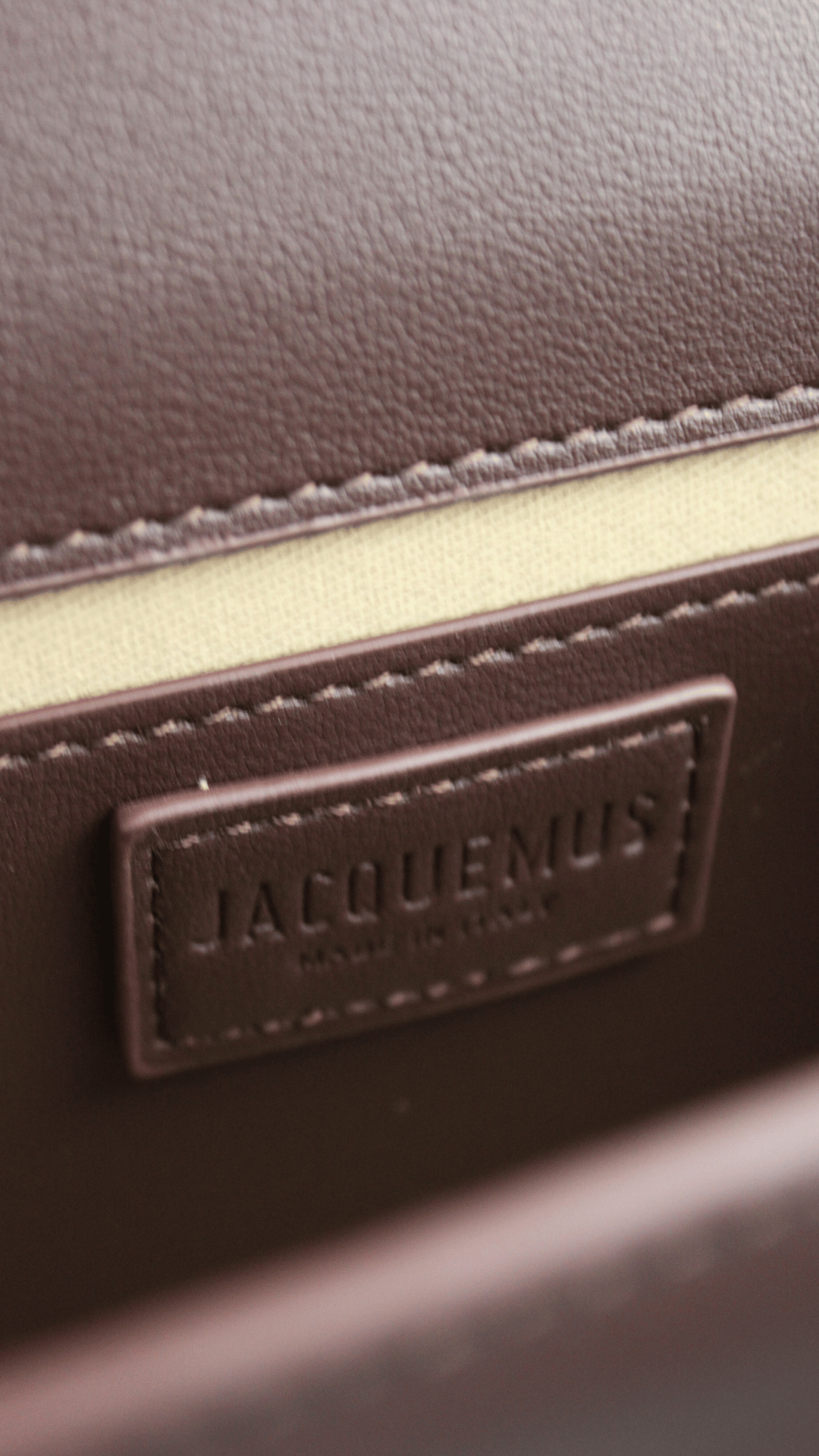JACQUEMUS Tracolla Le Grand Bambino marrone scuro