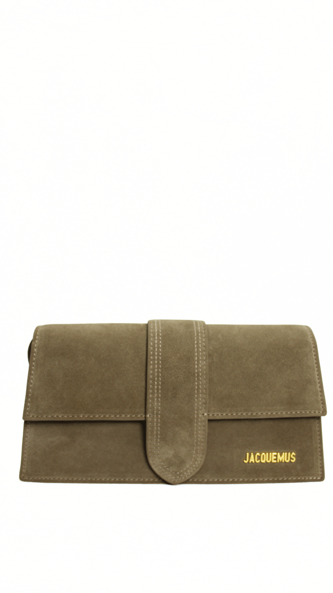 JACQUEMUS Tracolla Le Grand Bambino scamosciato verde