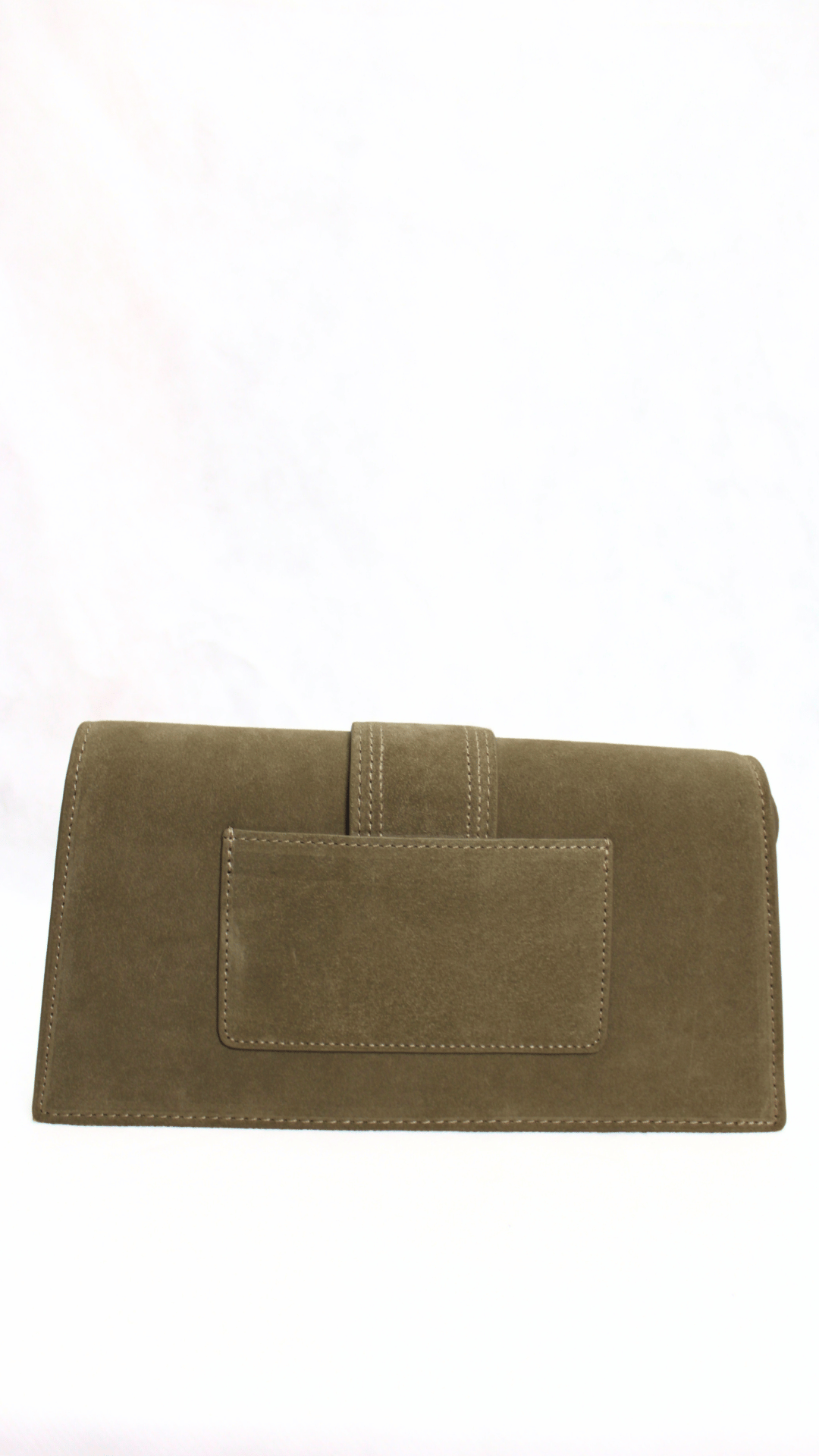 JACQUEMUS Tracolla Le Grand Bambino scamosciato verde
