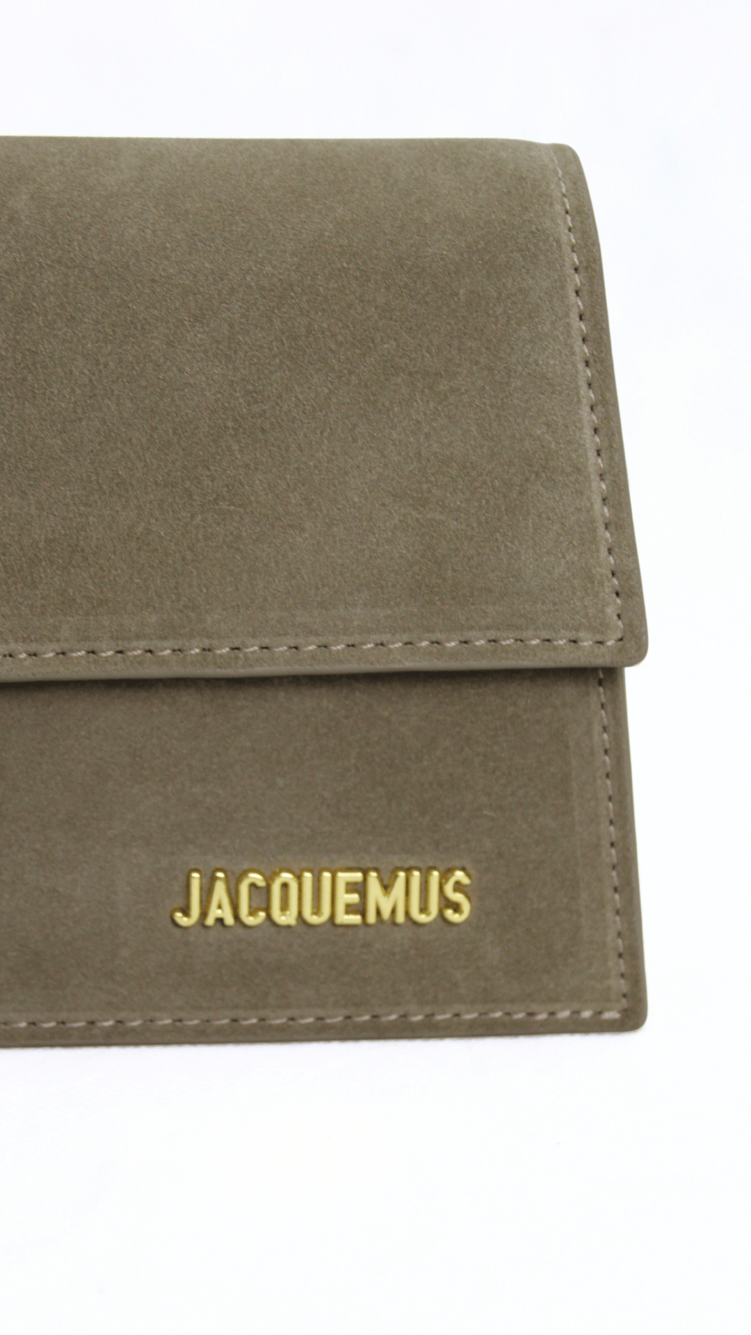JACQUEMUS Tracolla Le Grand Bambino scamosciato verde
