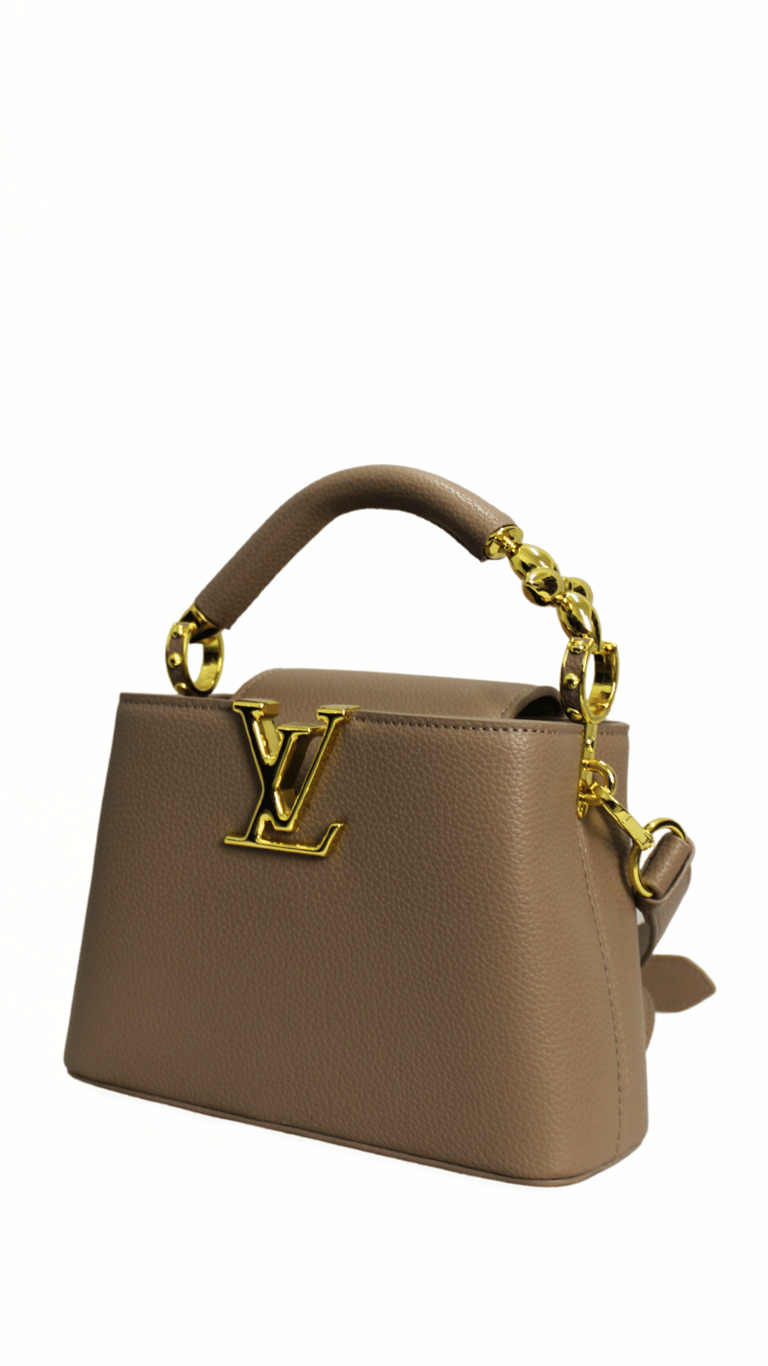 Louis Vuitton Borsa Capucines marroncino